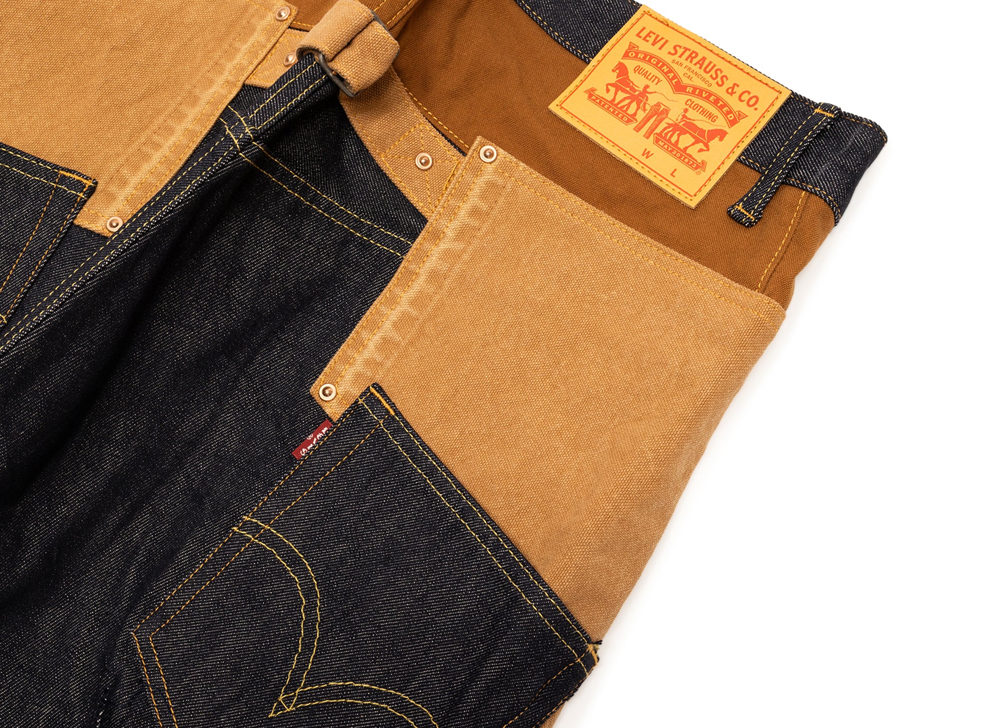 Junya Watanabe Pants in Indigo x Camel - Image 5