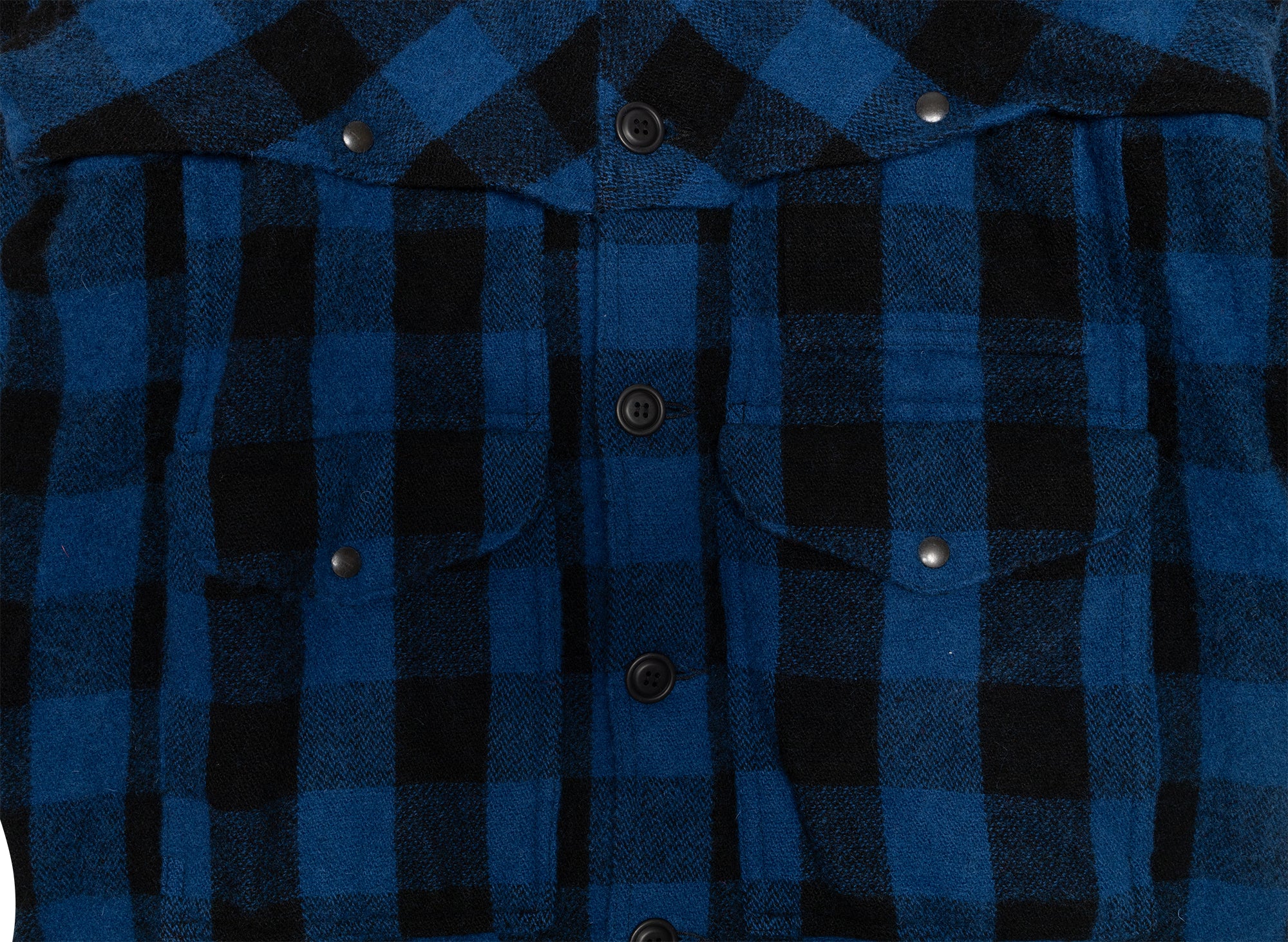 Junya Watanabe MAN Flannel Button Up Jacket in Blue - Image 2