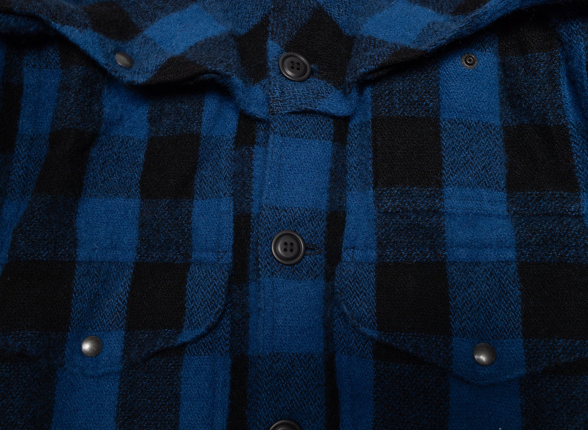 Junya Watanabe MAN Flannel Button Up Jacket in Blue - Image 3