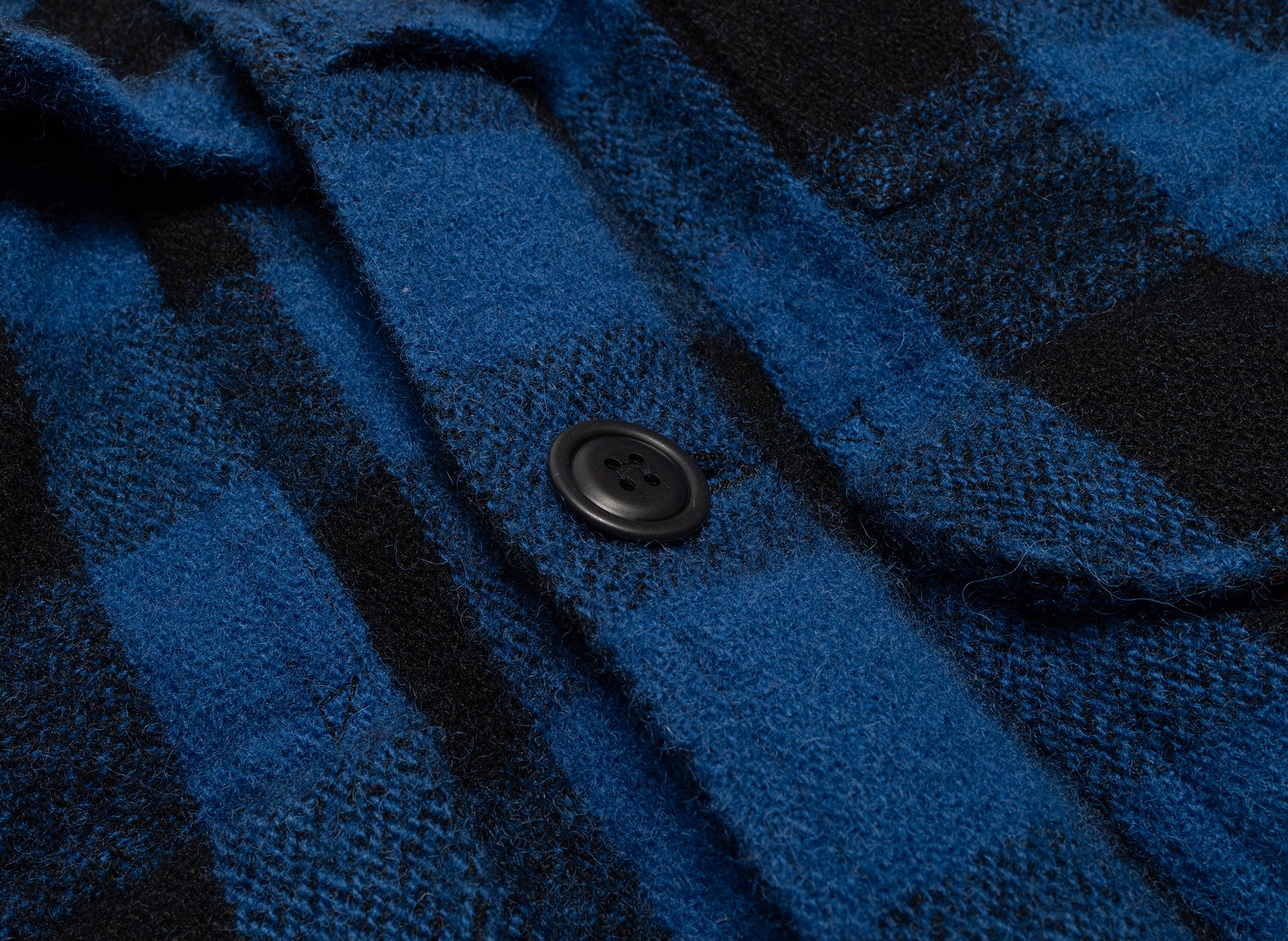 Junya Watanabe MAN Flannel Button Up Jacket in Blue - Image 4