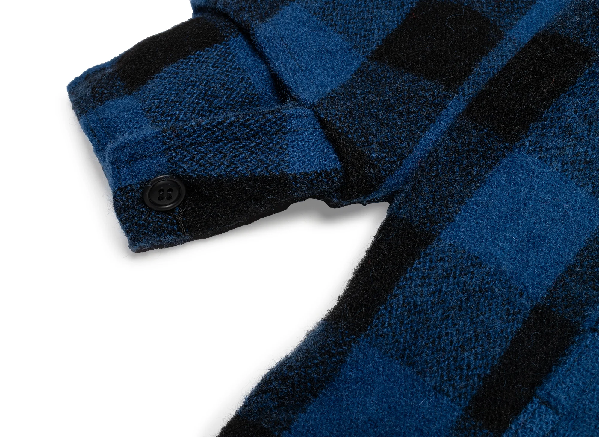 Junya Watanabe MAN Flannel Button Up Jacket in Blue - Image 5