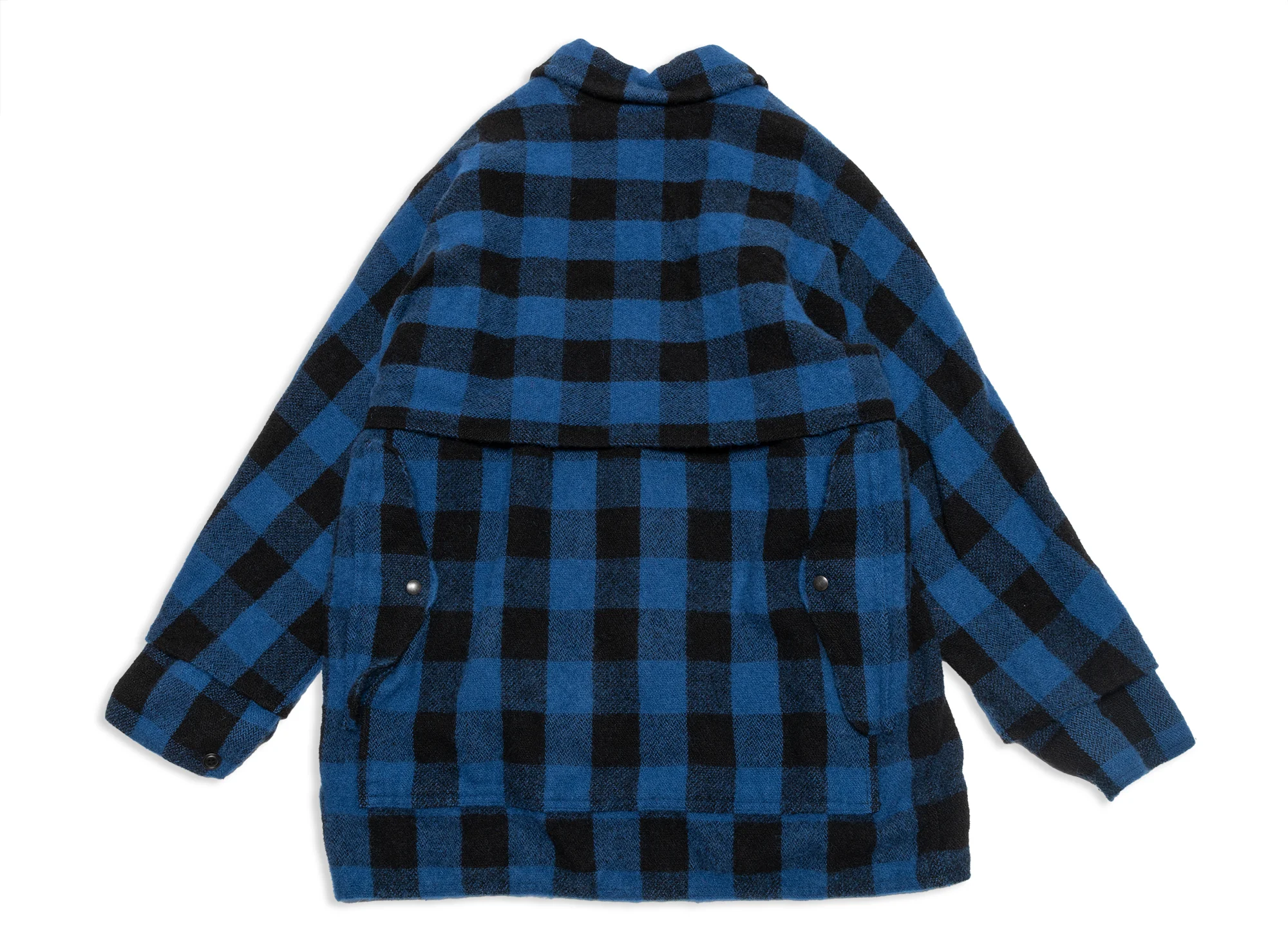 Junya Watanabe MAN Flannel Button Up Jacket in Blue - Image 6