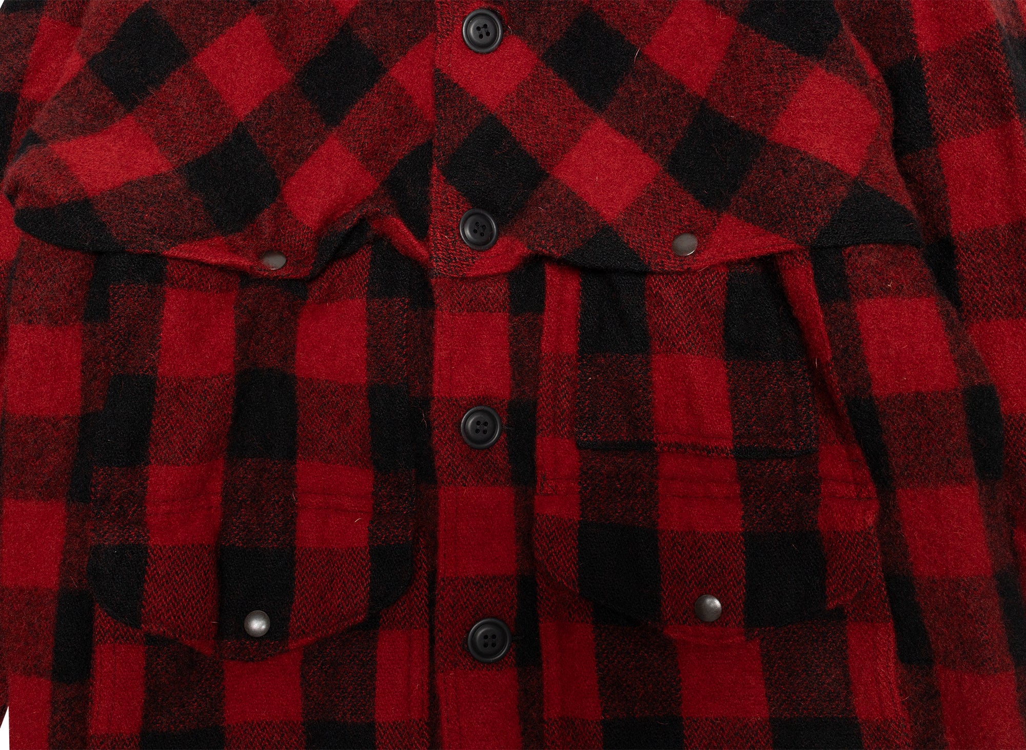 Junya Watanabe MAN Flannel Button Up Jacket in Red - Image 2