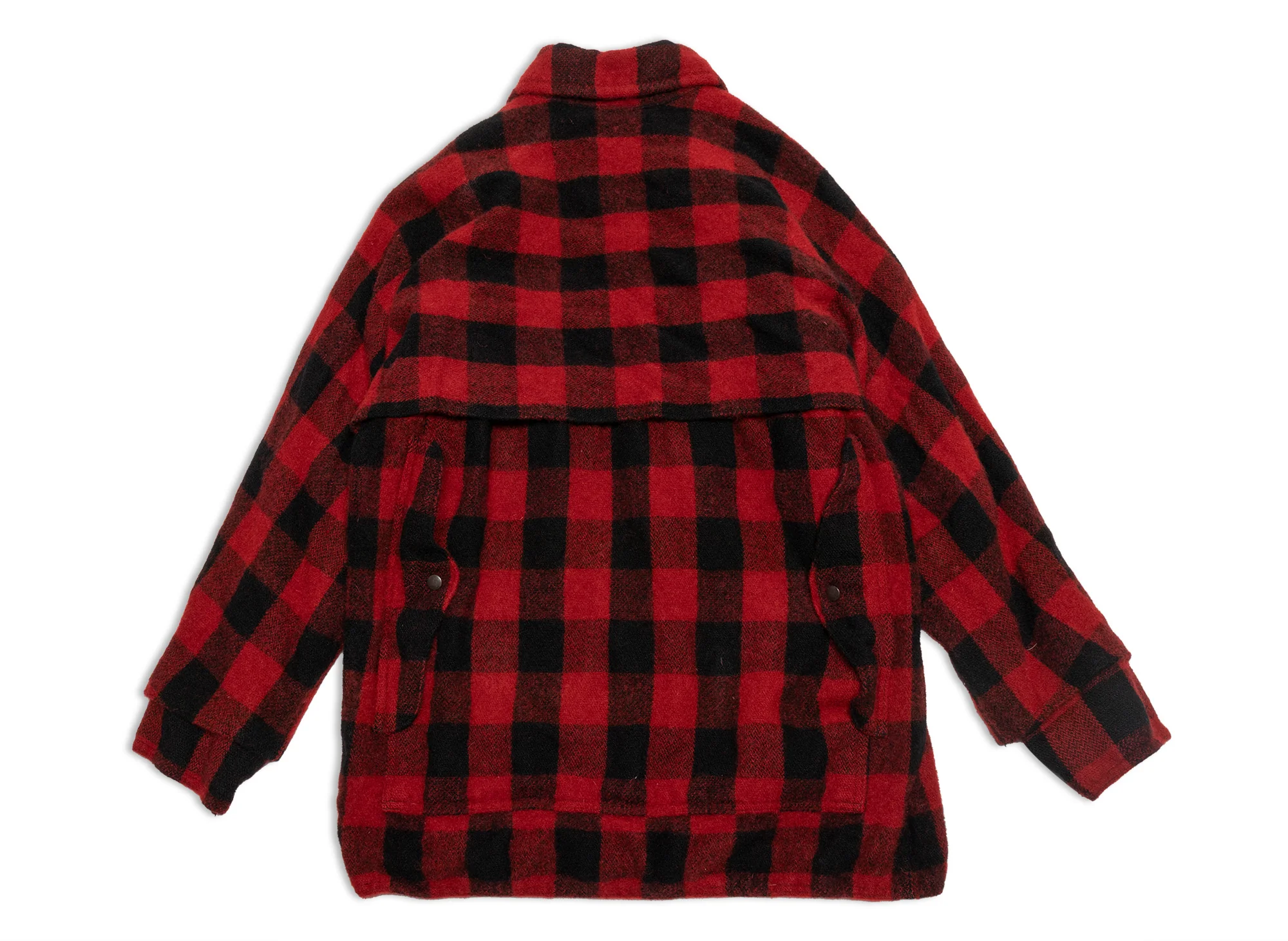 Junya Watanabe MAN Flannel Button Up Jacket in Red - Image 6