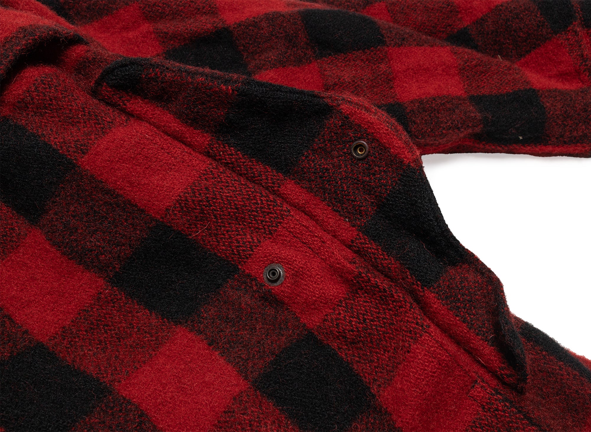 Junya Watanabe MAN Flannel Button Up Jacket in Red - Image 7