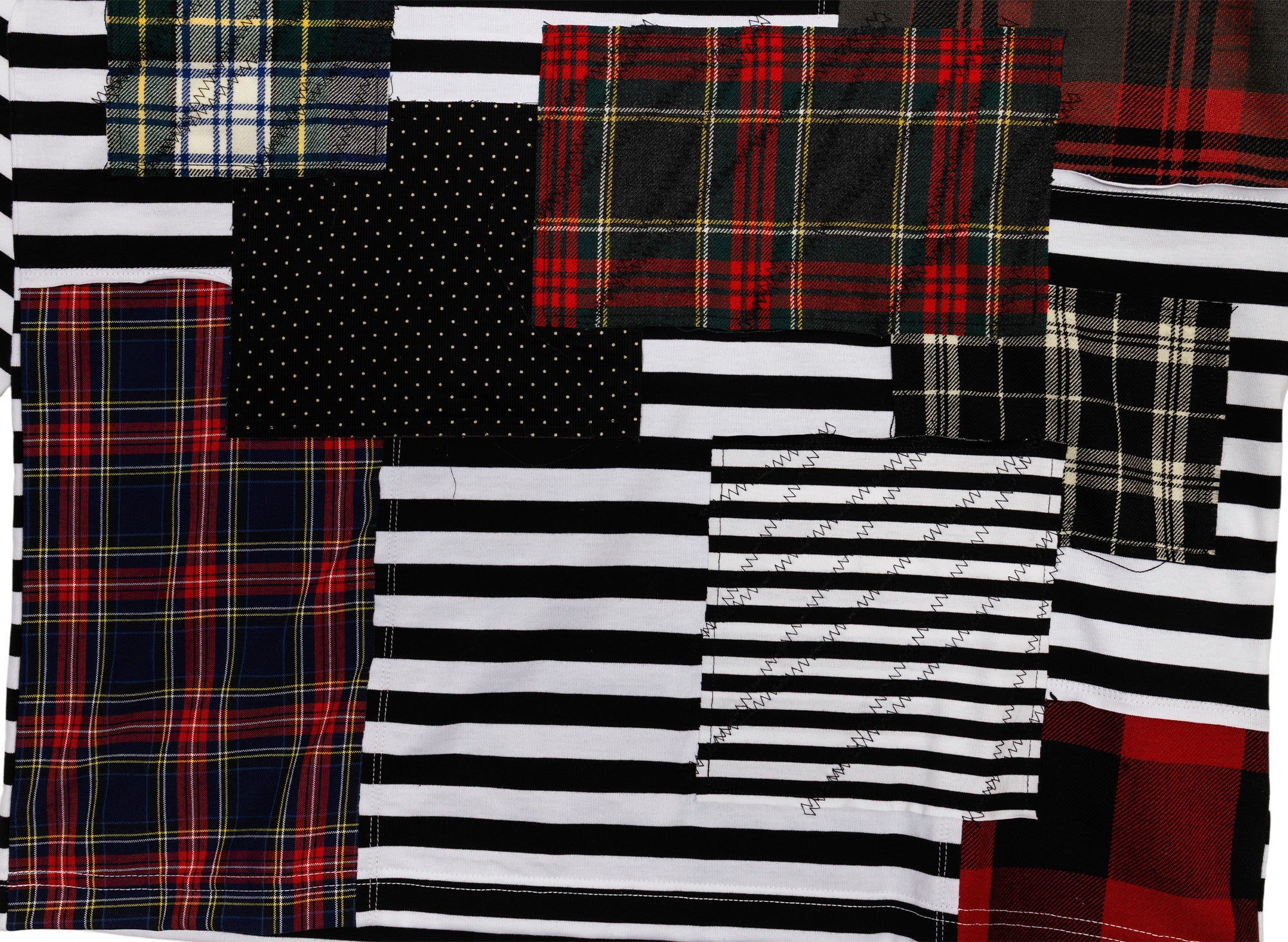 Junya Watanabe MAN Patchwork Stripe Tee - Image 3