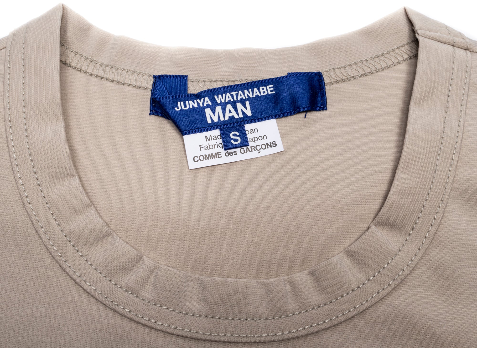Junya Watanabe MAN S/S Tee in Beige - Image 2