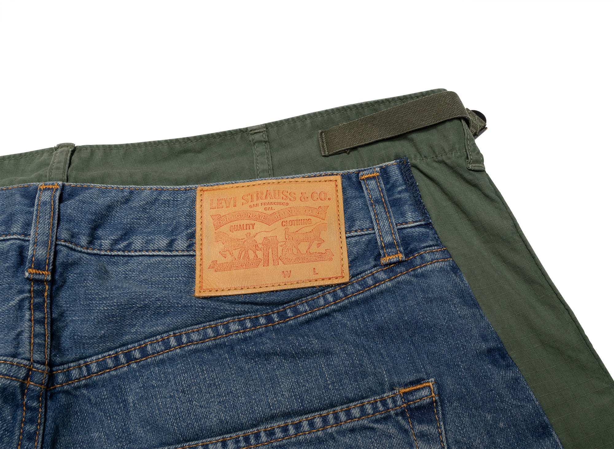 Junya Watanabe Pants in Indigo / Green - Image 5