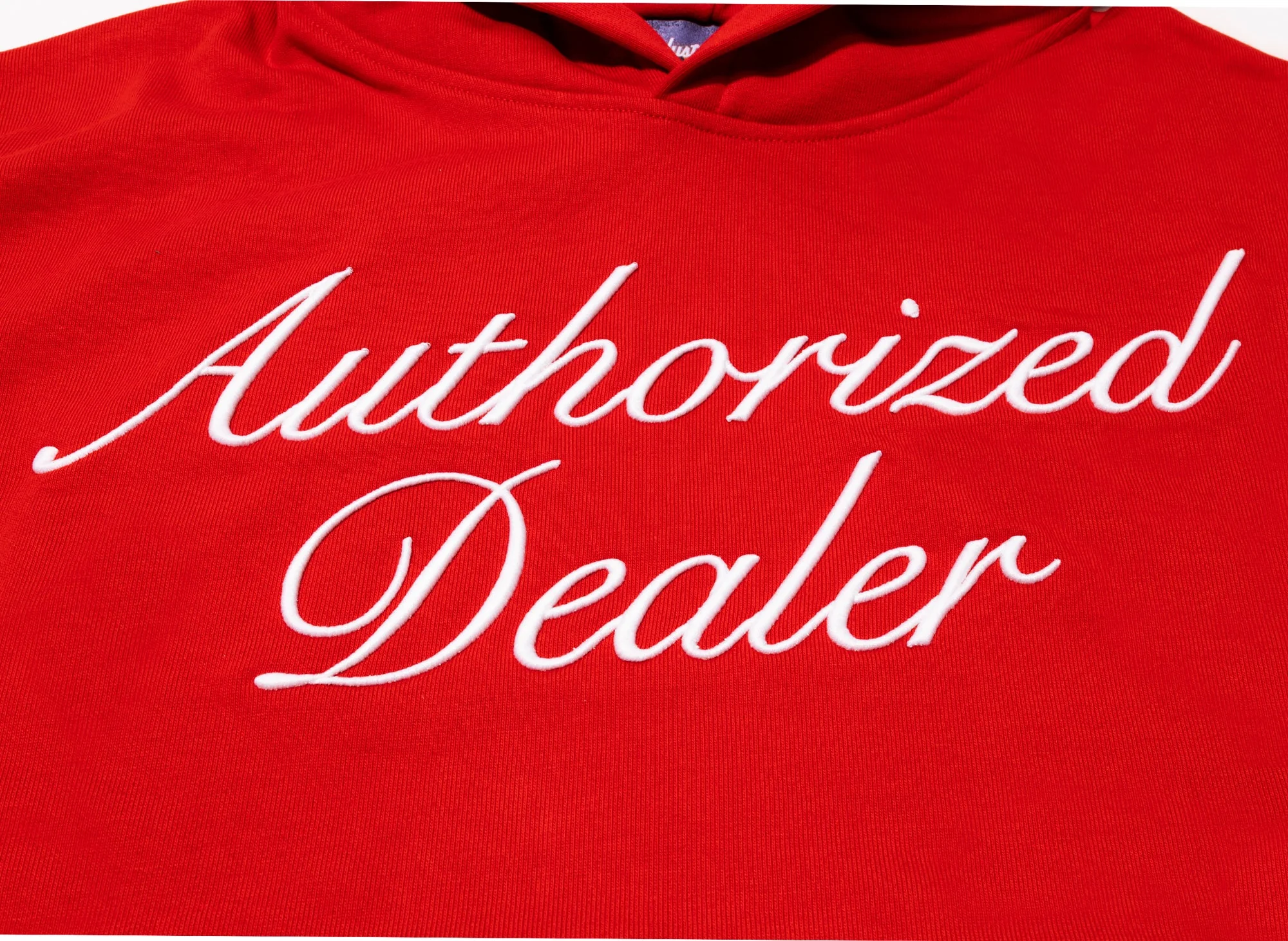 Just Don Authorized Dealer Hoodie red - Image 3