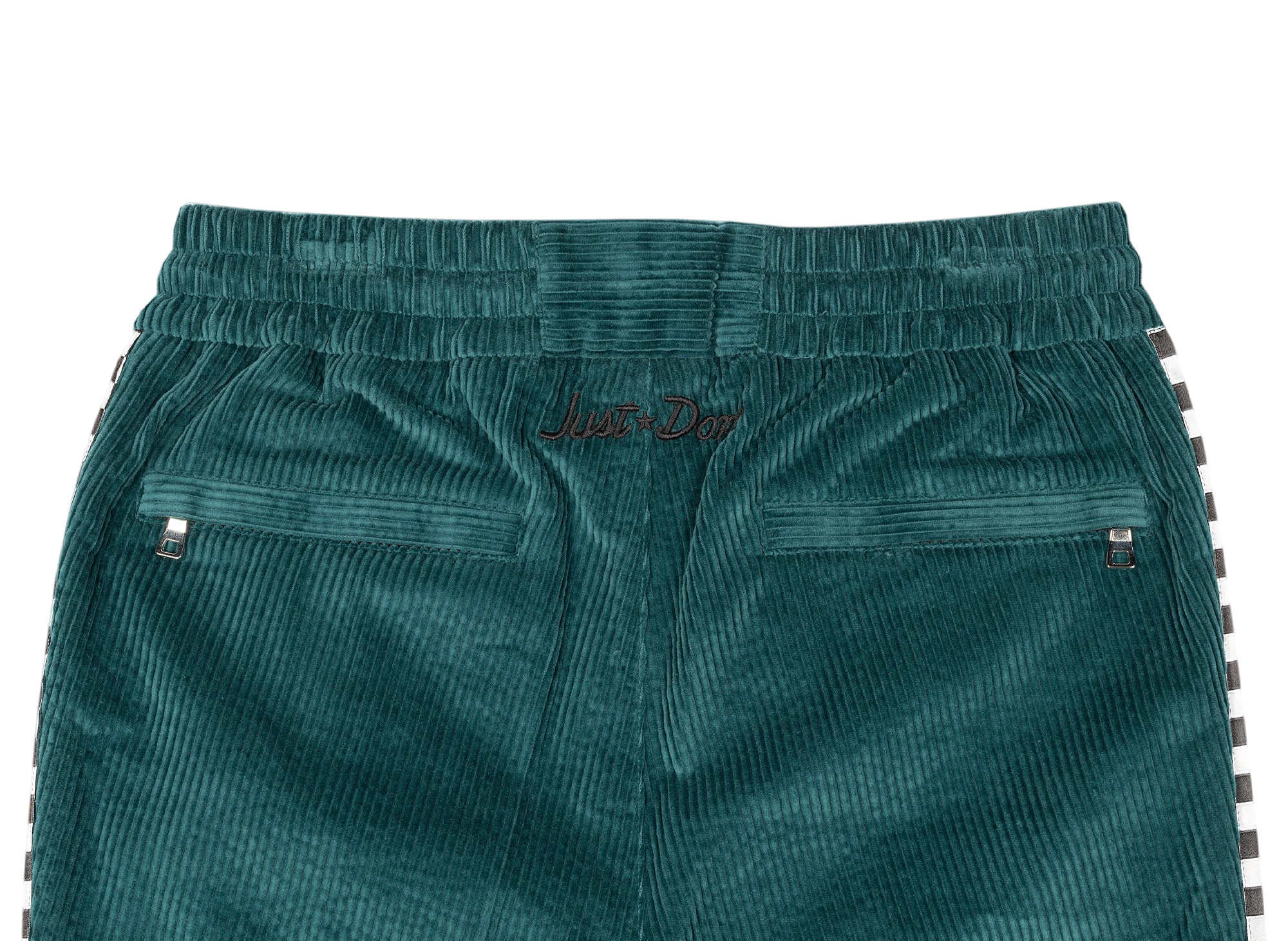 Just Don Corduroy Checkerboard Trousers - Image 4