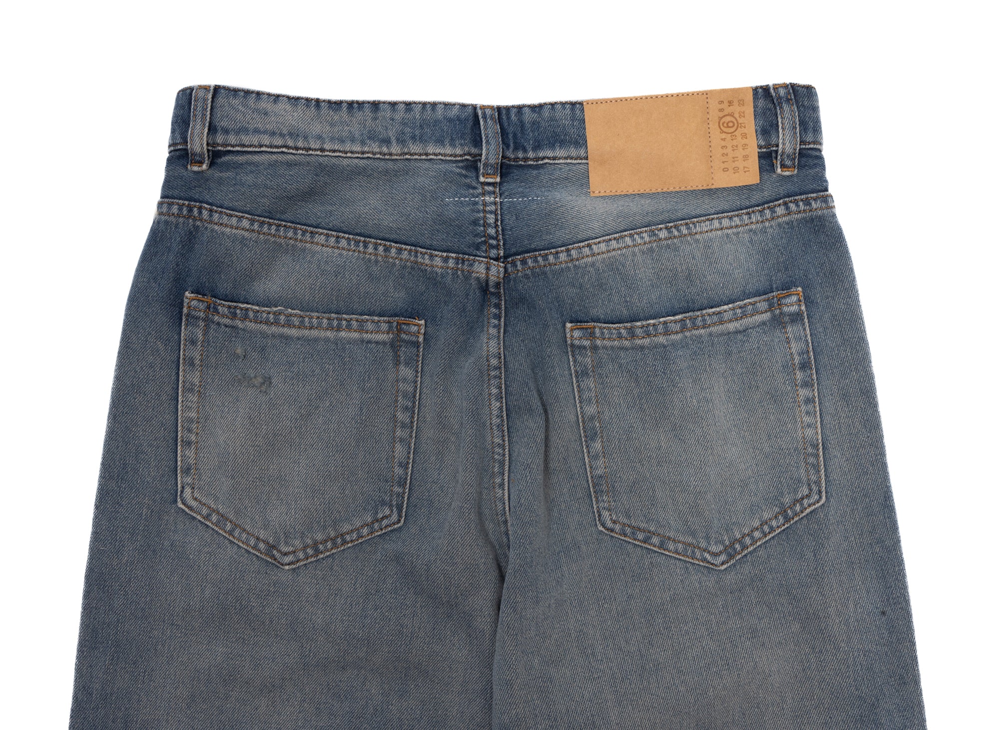 Maison Margiela MM6 Distressed Denim Jeans - Image 3
