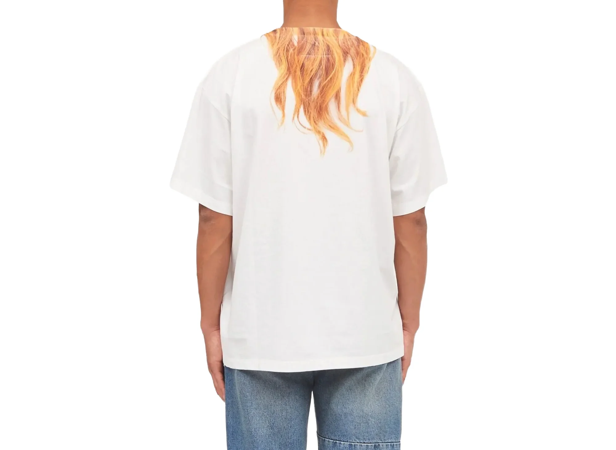 Maison Margiela MM6 Blonde Hair T-Shirt - Image 2