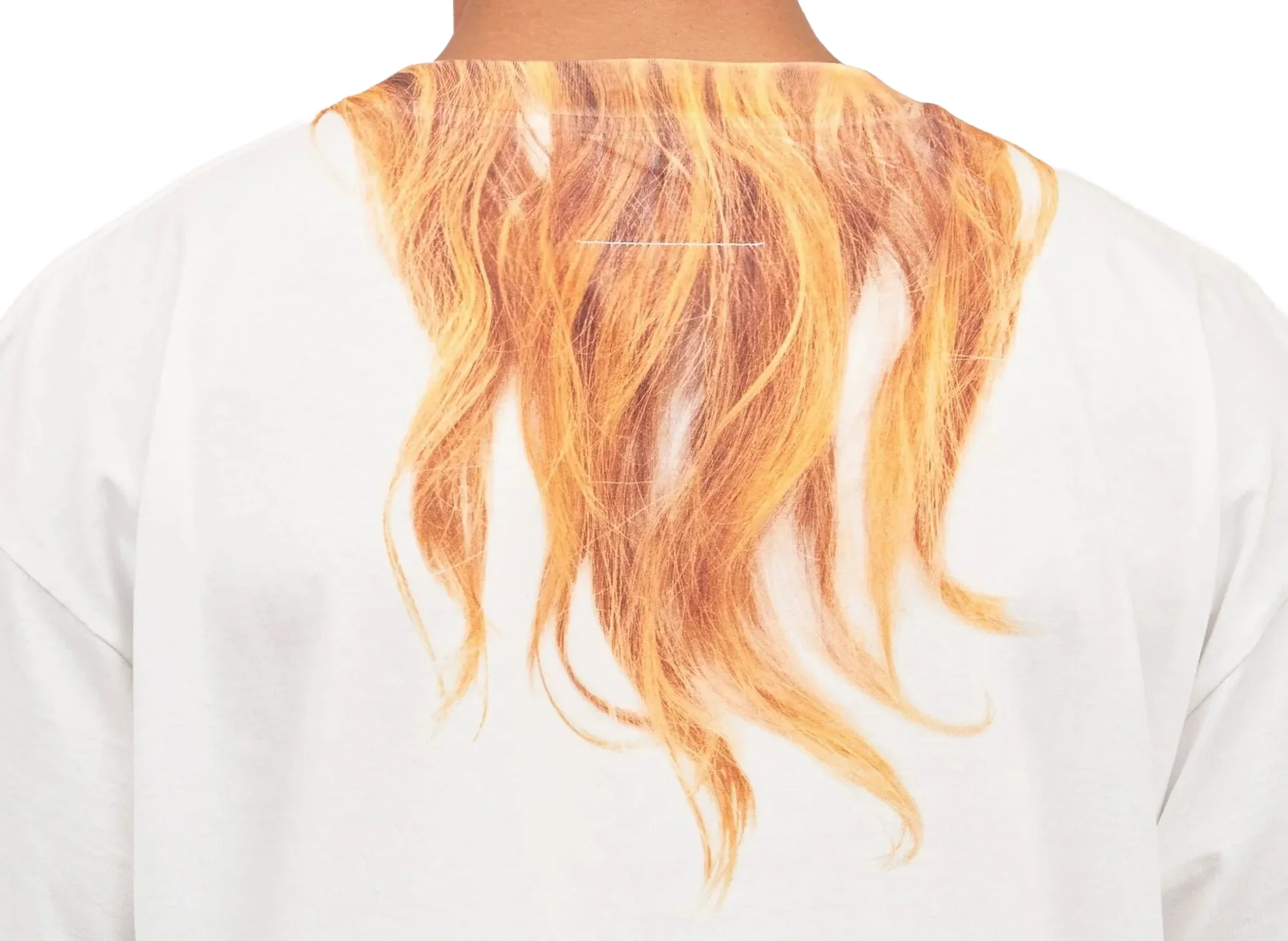 Maison Margiela MM6 Blonde Hair T-Shirt - Image 3