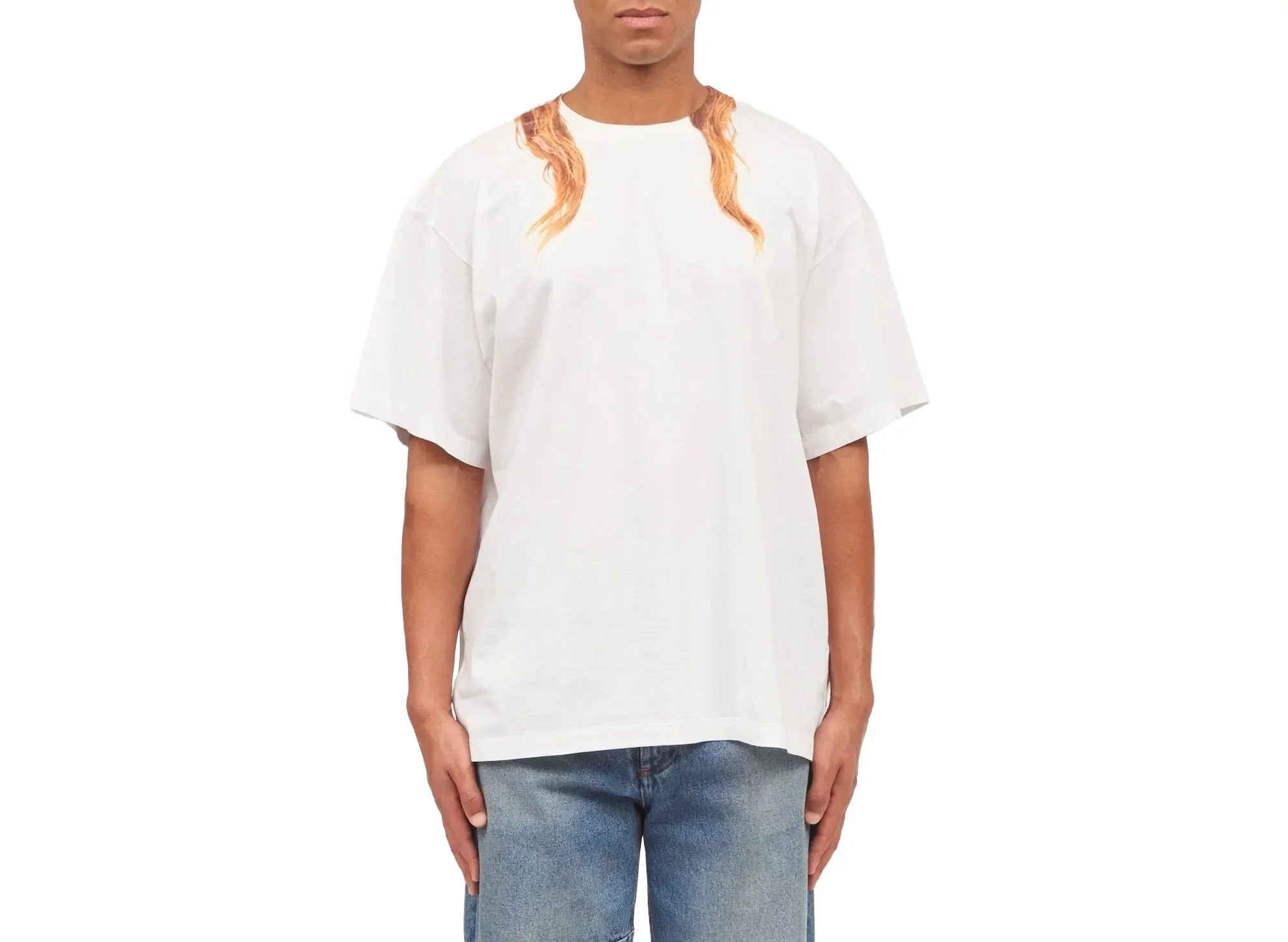 Maison Margiela MM6 Blonde Hair T-Shirt - Image 4
