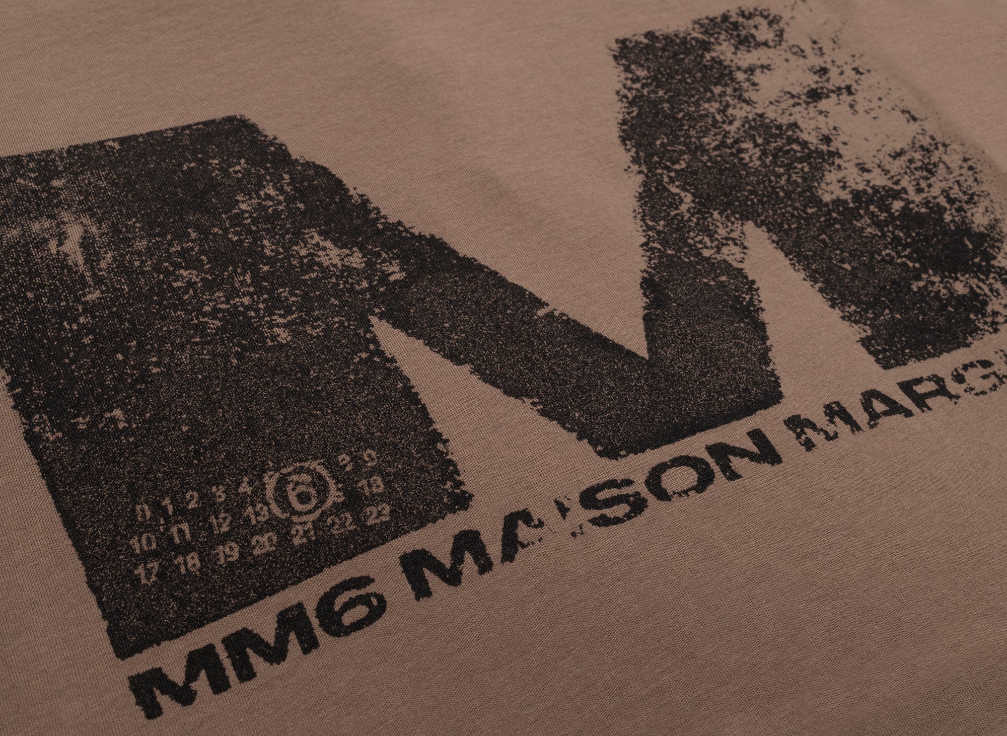 Maison Margiela MM6 M Logo T-Shirt in Brown - Image 2