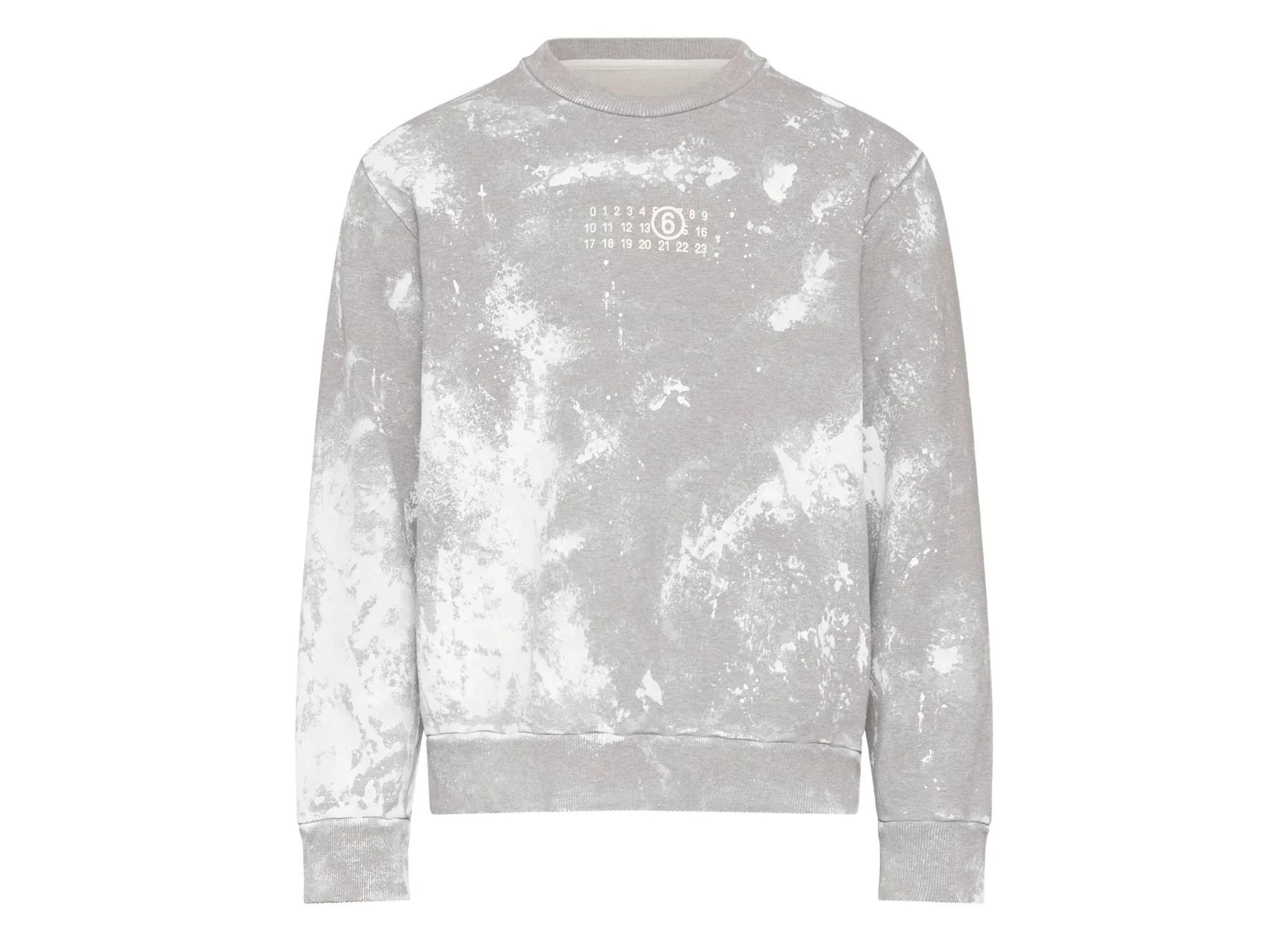 Maison Margiela MM6 Unbrushed Sweatshirt in Grey Melange