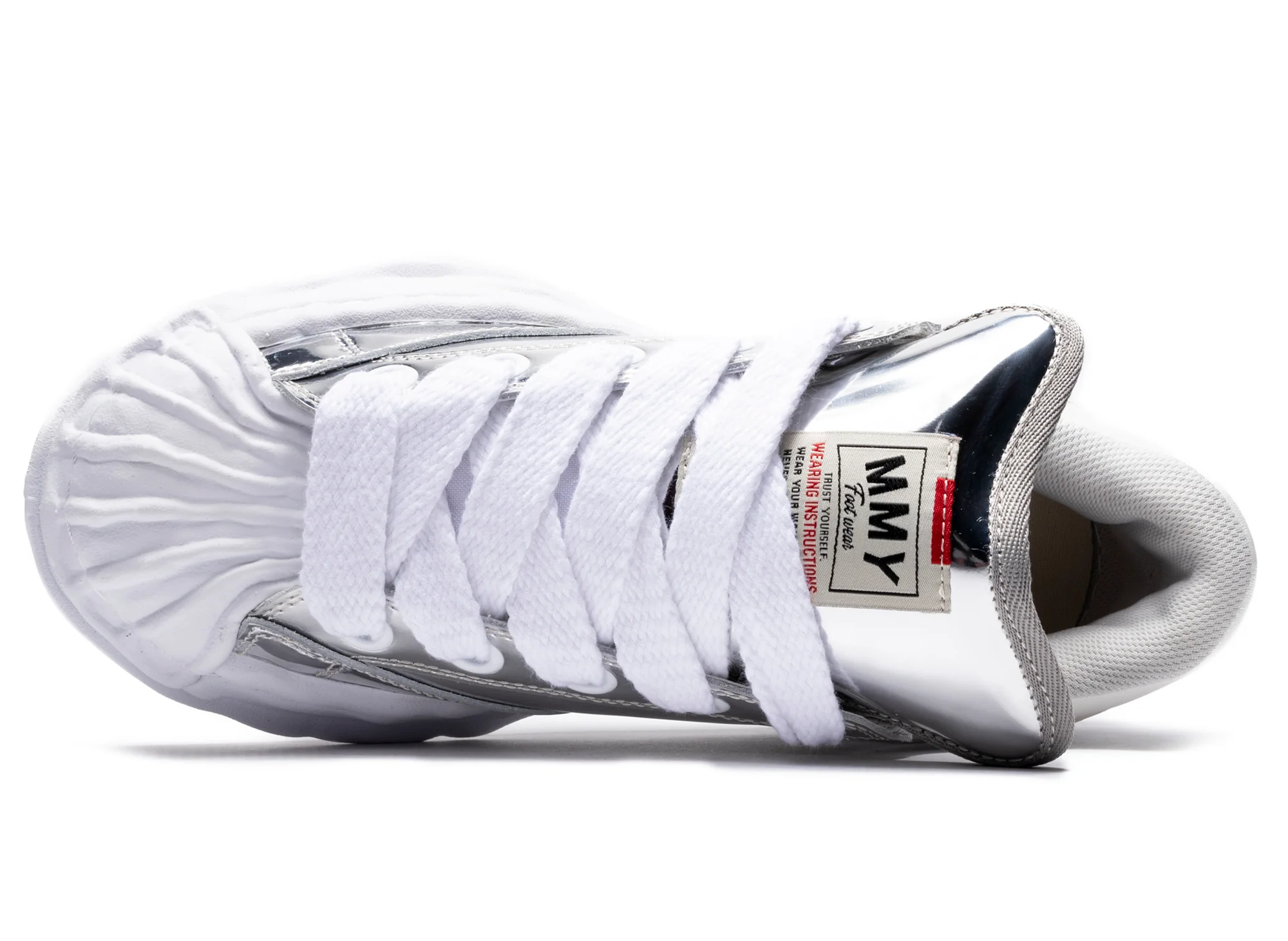 Maison Mihara Yasuhiro Blakey Low in Silver Metallic - Image 4