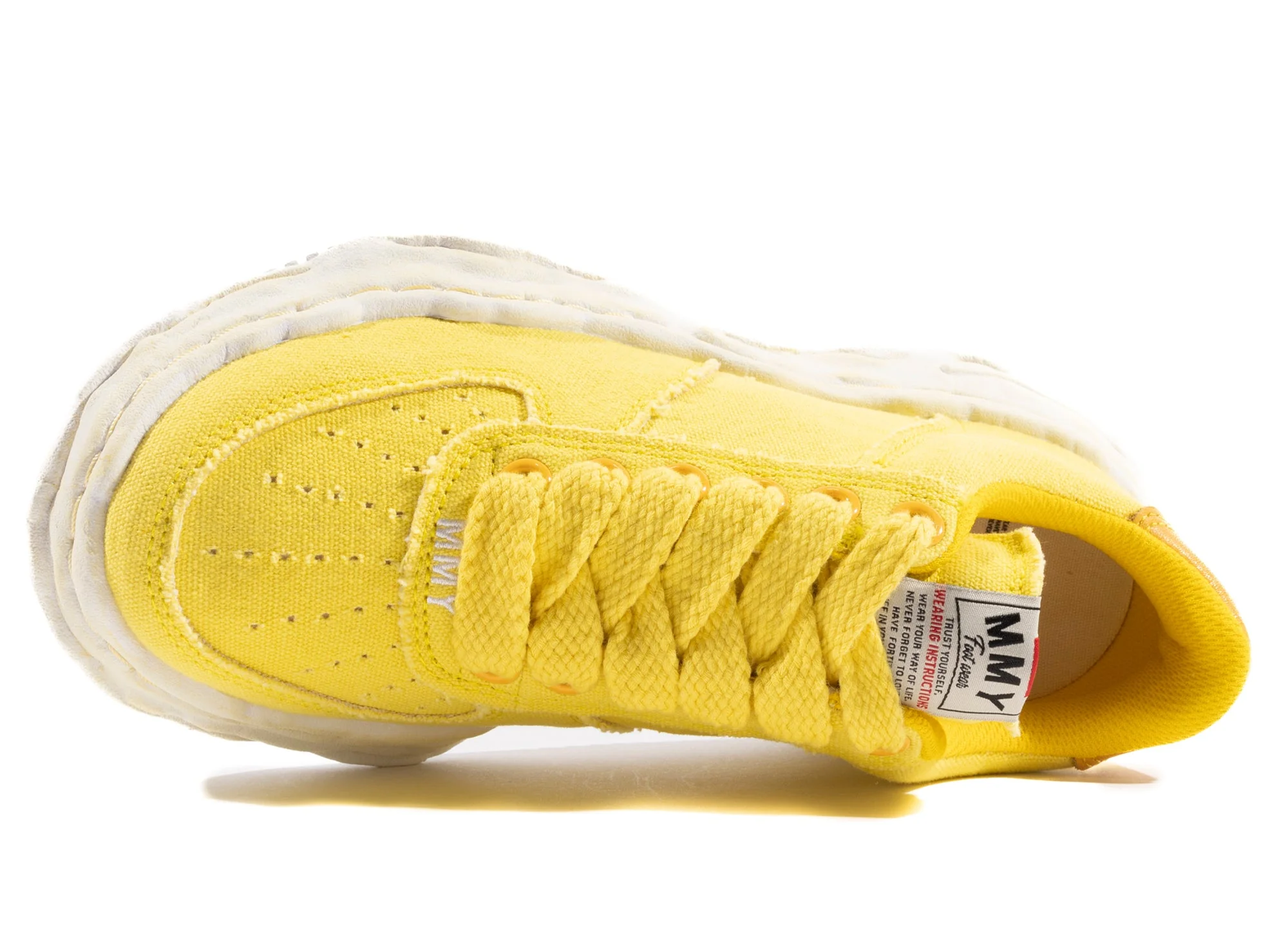 Maison Mihara Yasuhiro Canvas Wayne Low-Top Sneaker in Yellow - Image 4