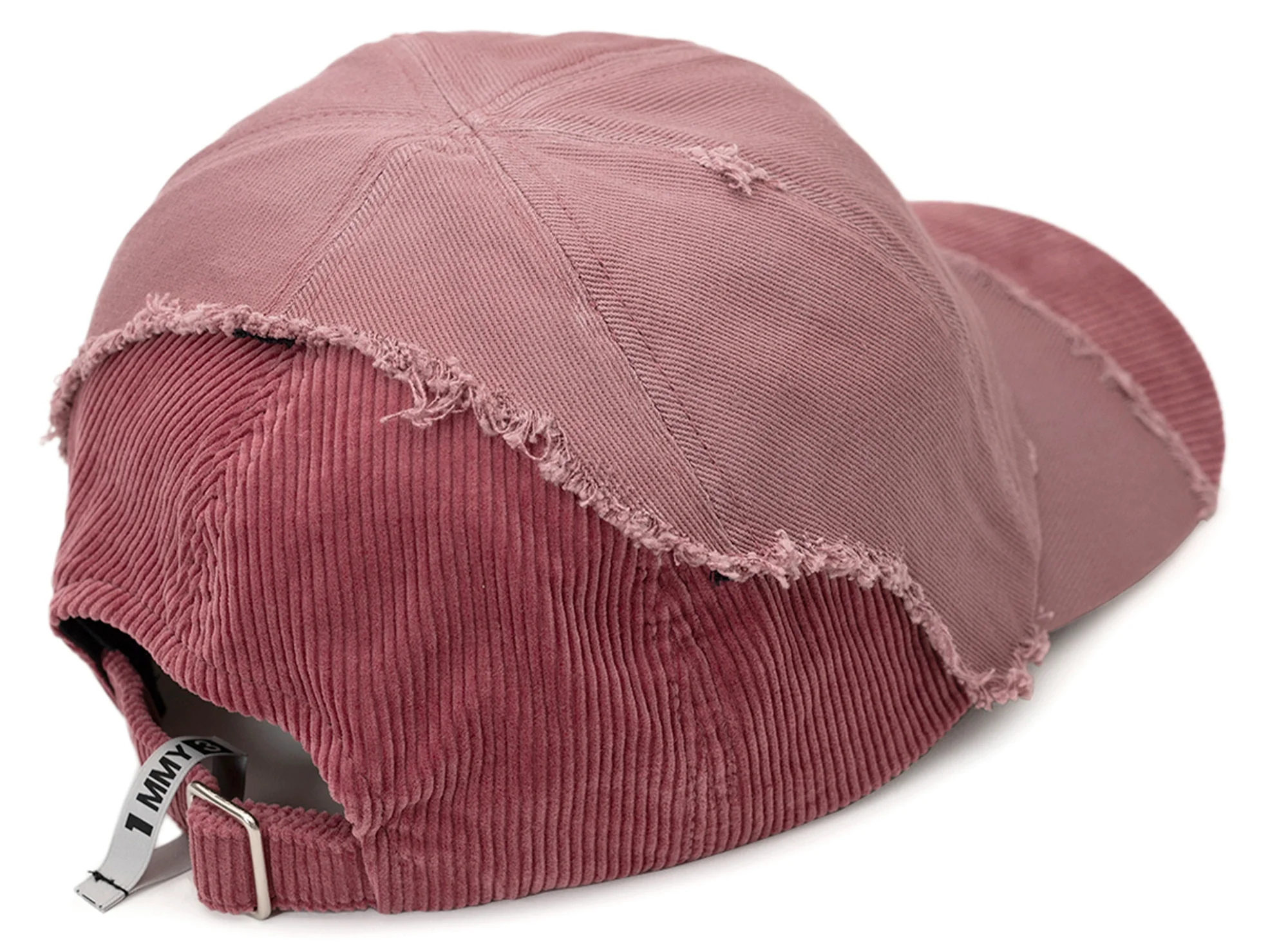 Maison Mihara Yasuhiro Crushed Detail Cap in Pink - Image 2