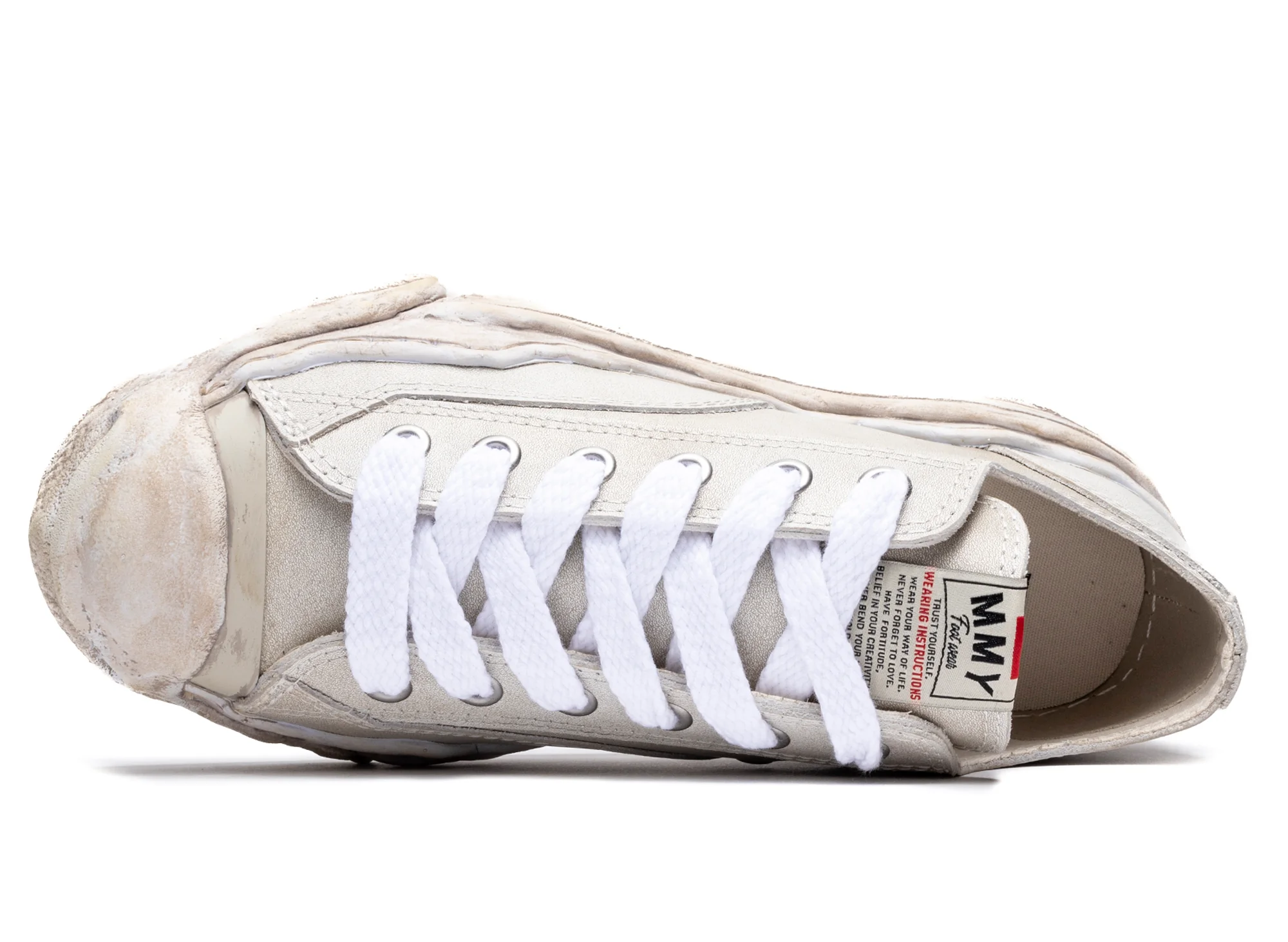 Maison Mihara Yasuhiro Hank Low in White - Image 4