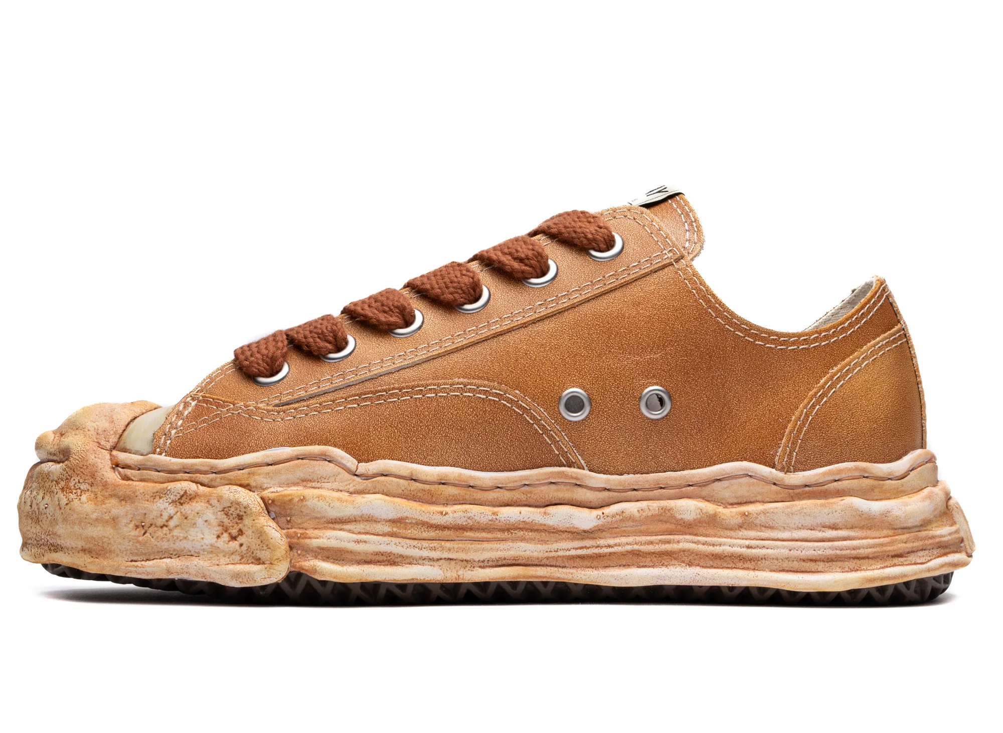 Maison Mihara Yasuhiro Hank Low in Brown - Image 3