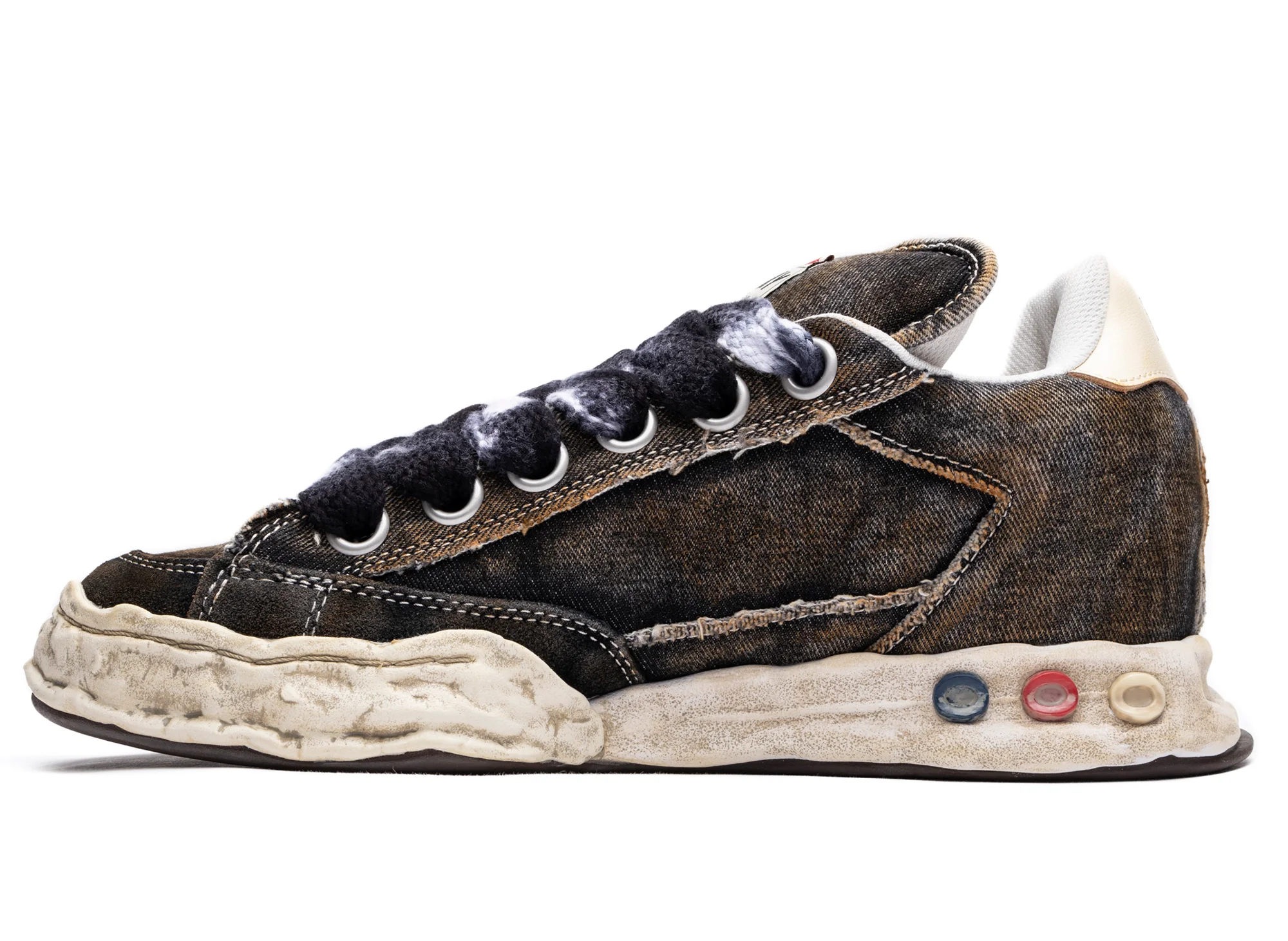 Maison Mihara Yasuhiro Denim Herbie Puffer in Black - Image 3