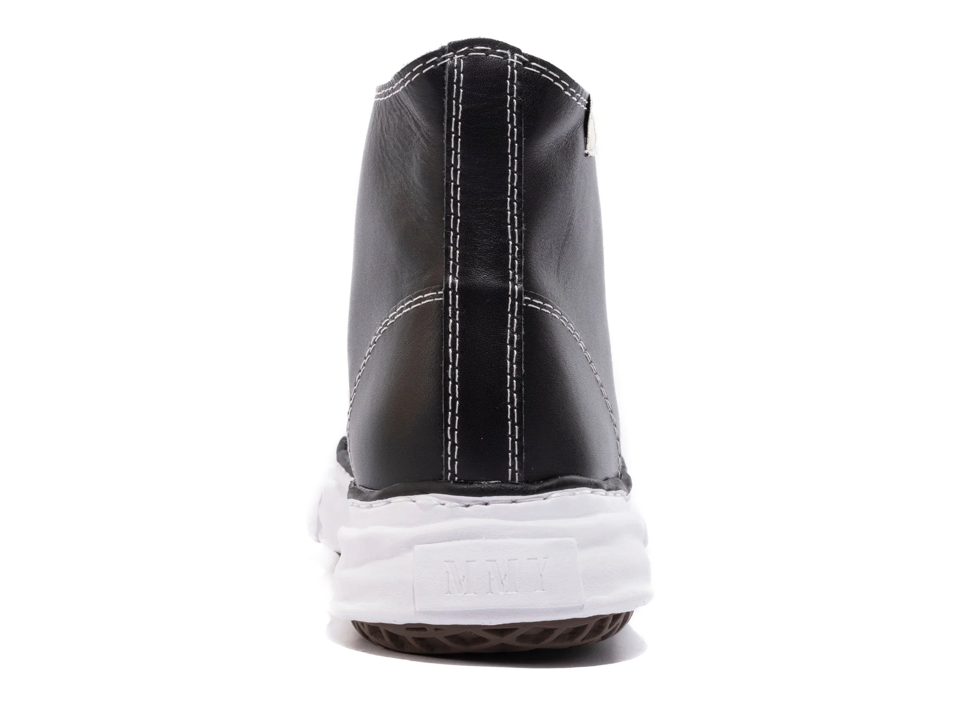 Maison Mihara Yasuhiro High Top Lace Up Sneaker in Black - Image 2