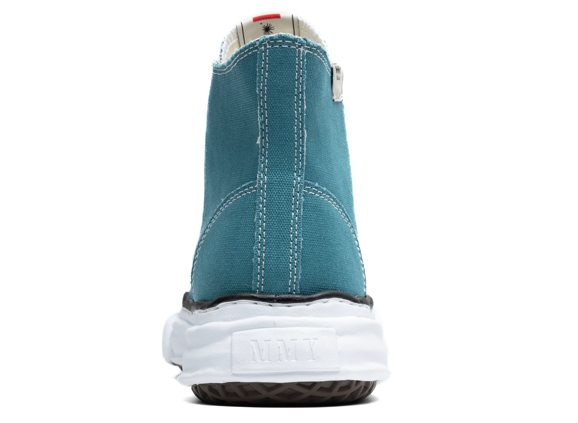 Maison Mihara Yasuhiro High Top Lace Up Sneaker in Blue - Image 2