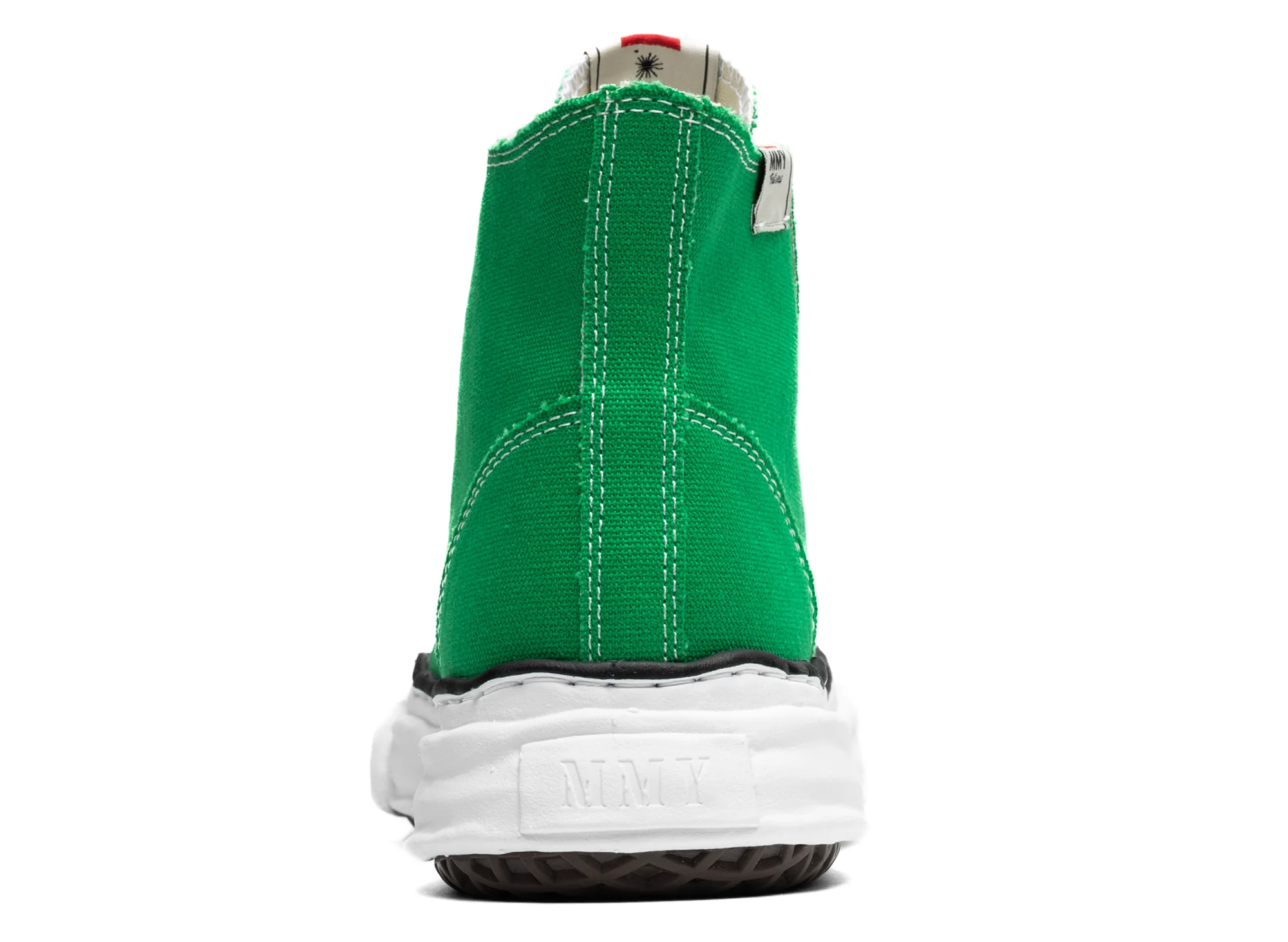 Maison Mihara Yasuhiro High Top Lace Up Sneaker in Green - Image 2