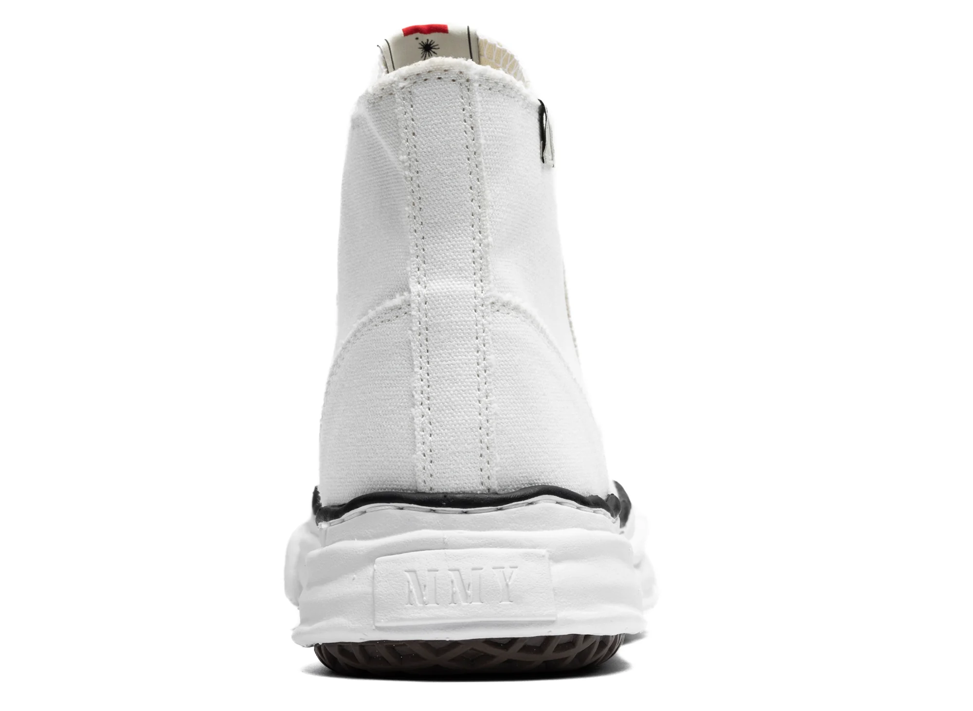 Maison Mihara Yasuhiro High Top Lace Up Sneaker in White - Image 2