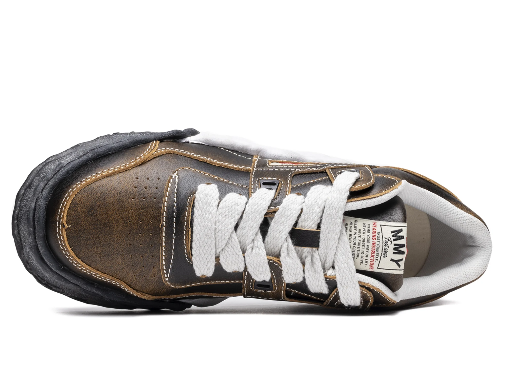 Maison Mihara Yasuhiro Leather Parker OG in Black - Image 4