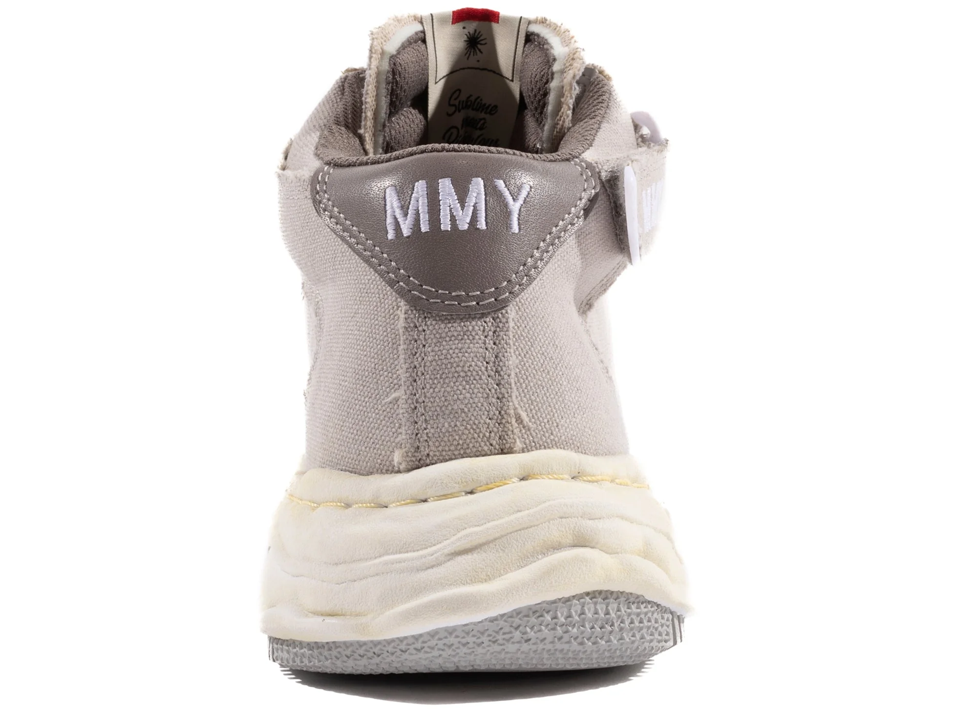 Maison Mihara Yasuhiro Canvas Wayne High-Top Sneaker in Grey - Image 2