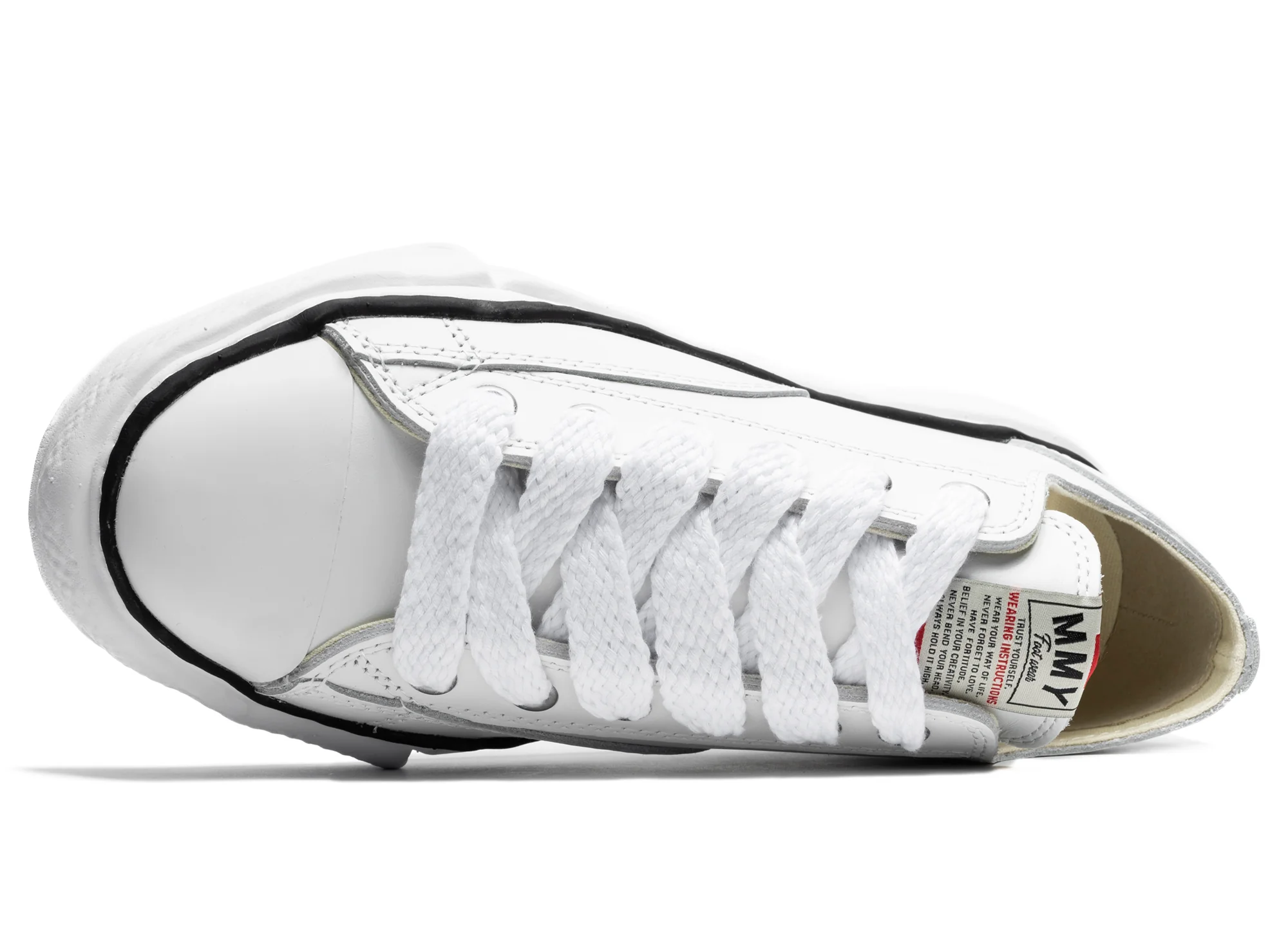 Maison Mihara Yasuhiro Low Top Lace Up Sneaker in White - Image 4
