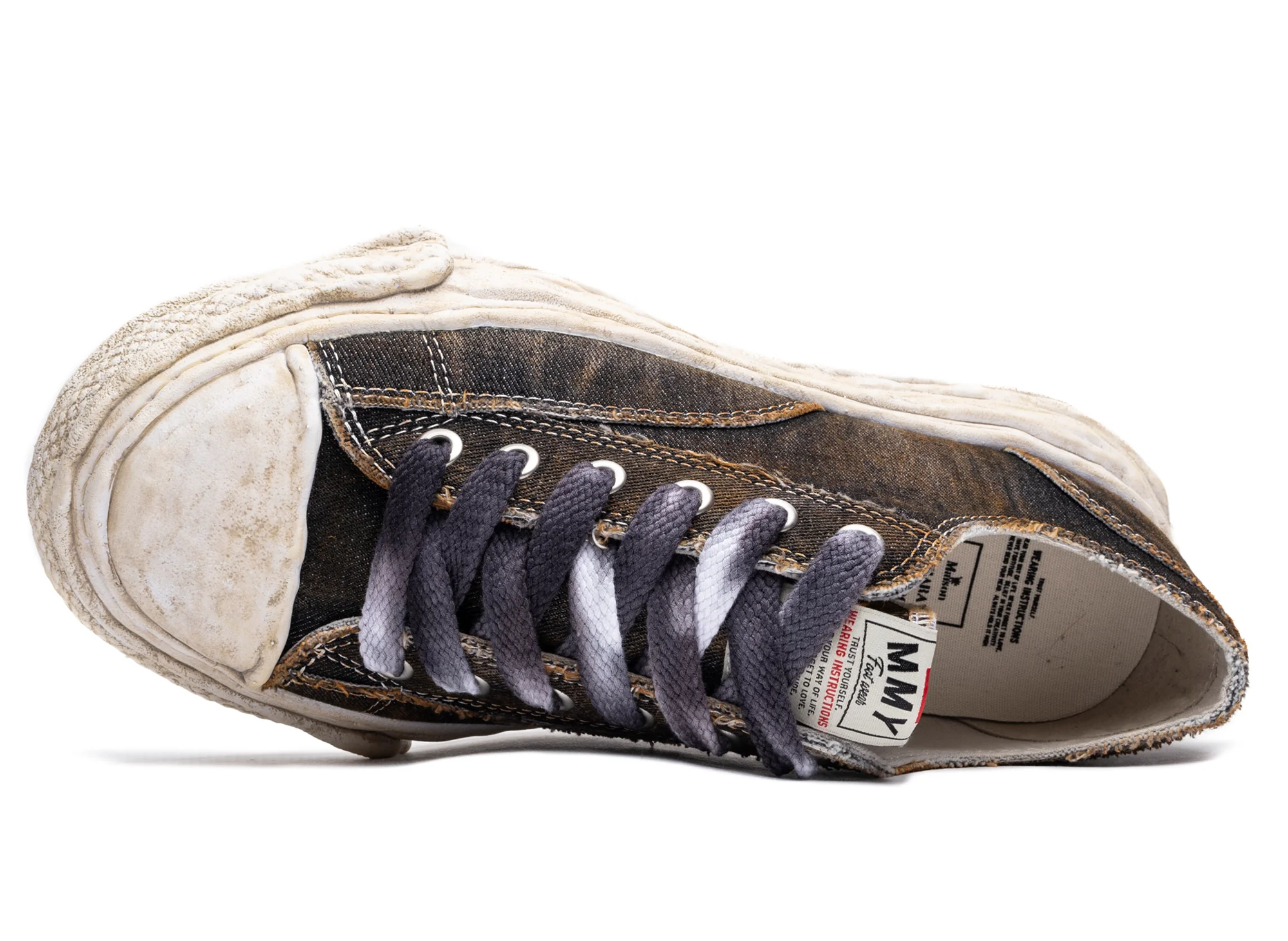 Maison Mihara Yasuhiro Denim Peterson Low in Black - Image 4