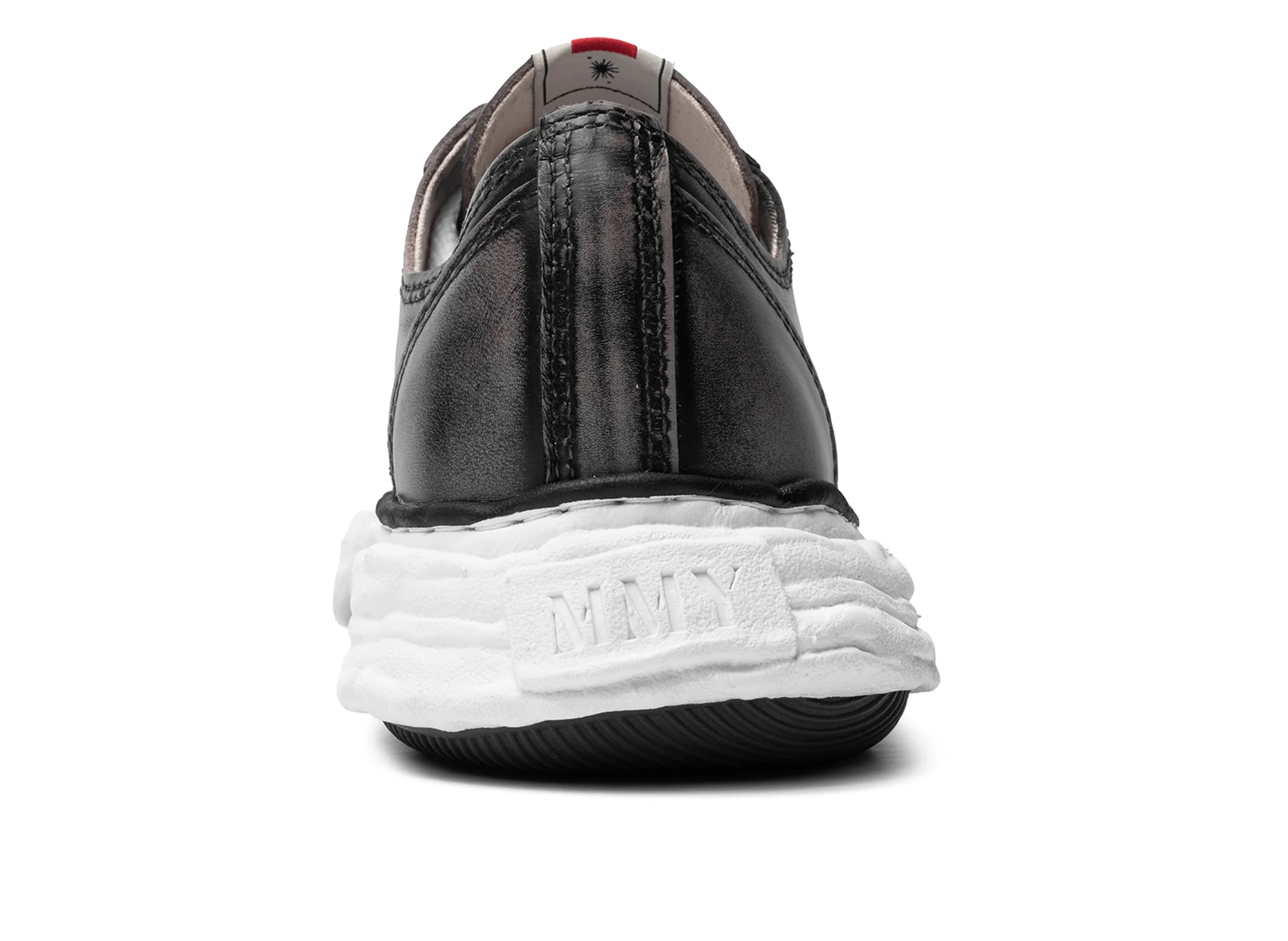 Maison Mihara Yasuhiro "PETERSON23" OG Sole Vintage Leather Effect in Black - Image 2