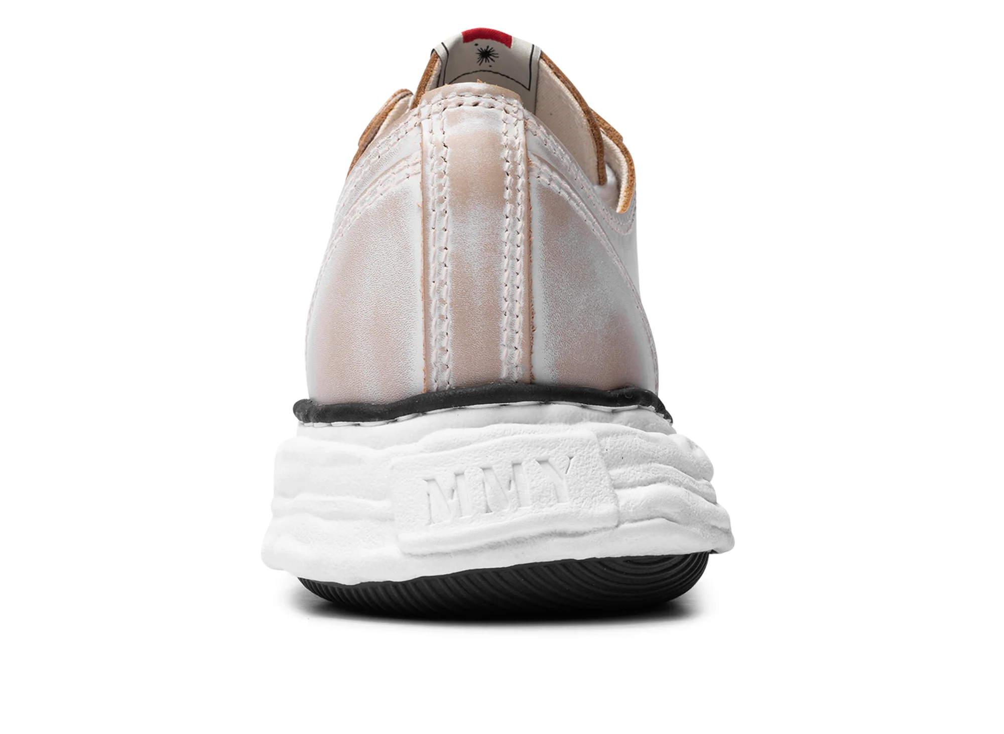 Maison Mihara Yasuhiro "PETERSON23" OG Sole Vintage Leather Effect in White - Image 2