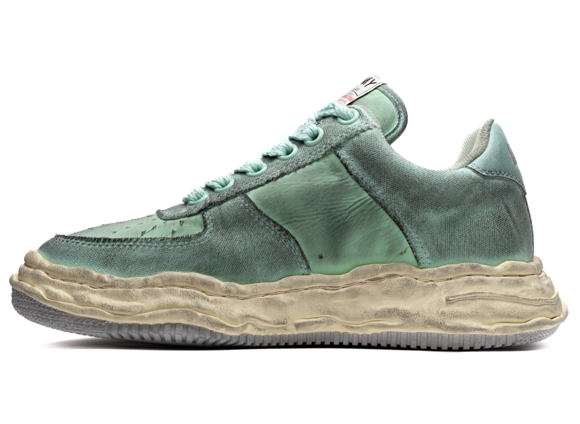 Maison Mihara Yasuhiro Wayne Low Distress in Green - Image 3