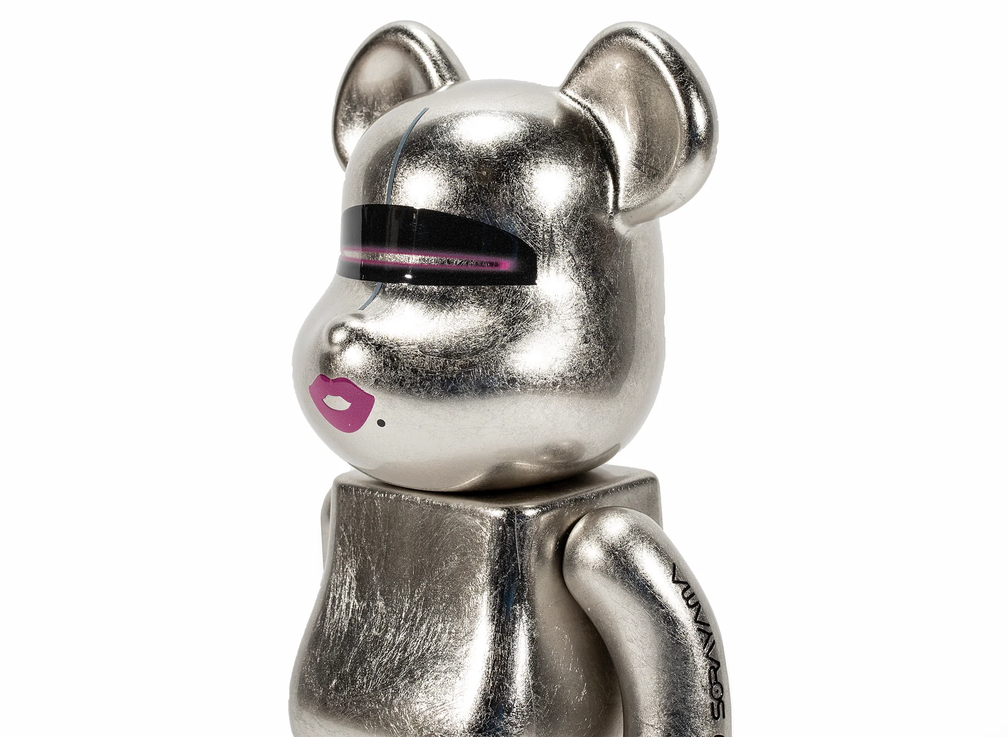 Medicom Toy Be@brick Kutani Hajime Sorayama X 2G Pure Platinum Leaf 400% - Image 2