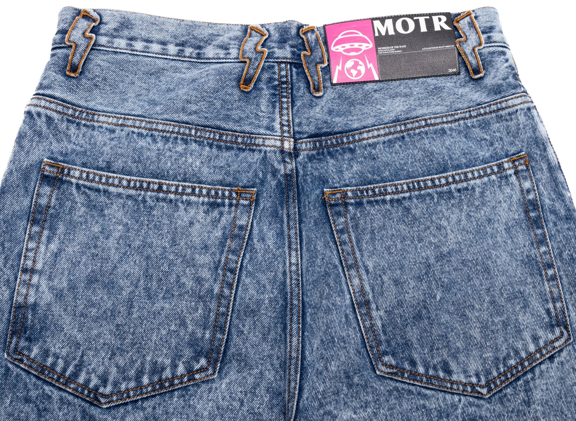 Members of the Rage Baggy Jeans in Light Blue - Image 2