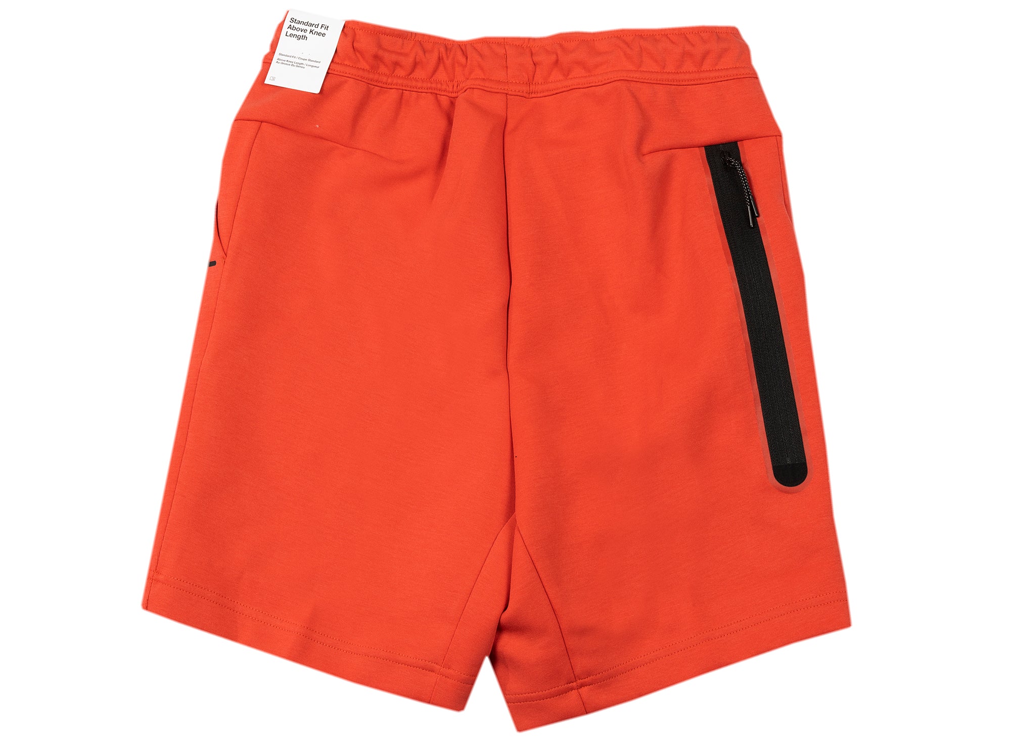 Men's Nike Tech Fleece Shorts in Lobster Red - Image 2