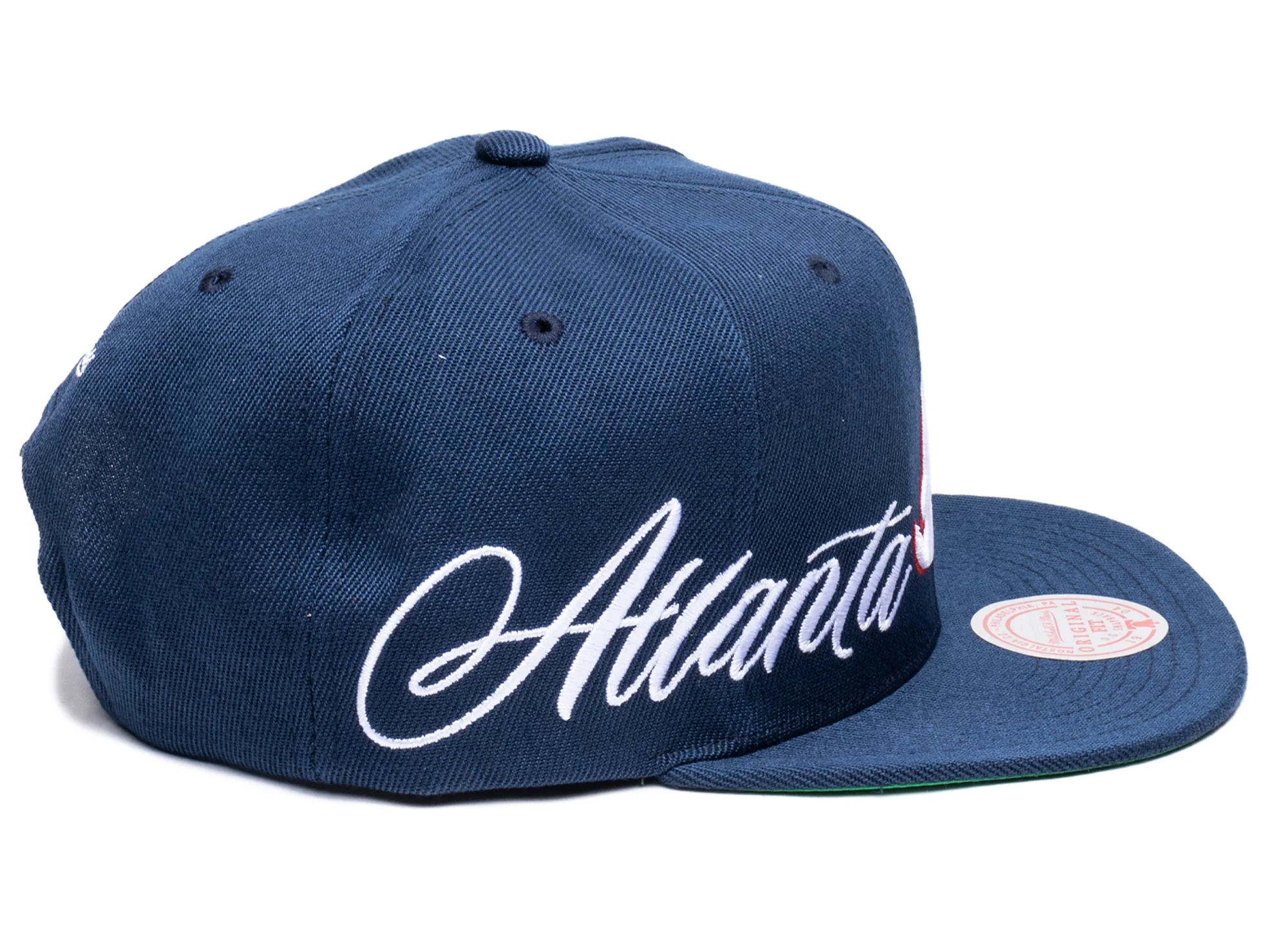Mitchell & Ness Just Don Lux Script Braves Snapback Hat - Image 2