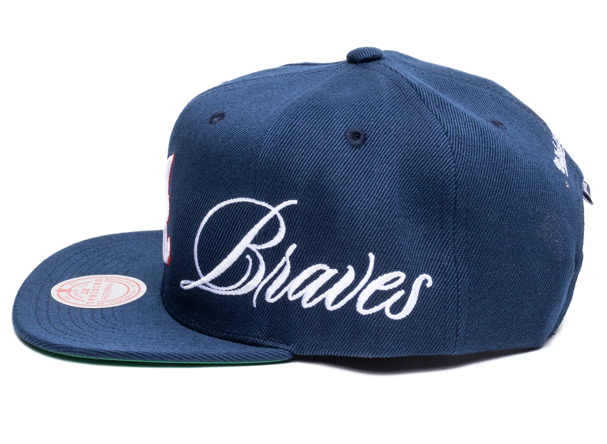 Mitchell & Ness Just Don Lux Script Braves Snapback Hat - Image 3
