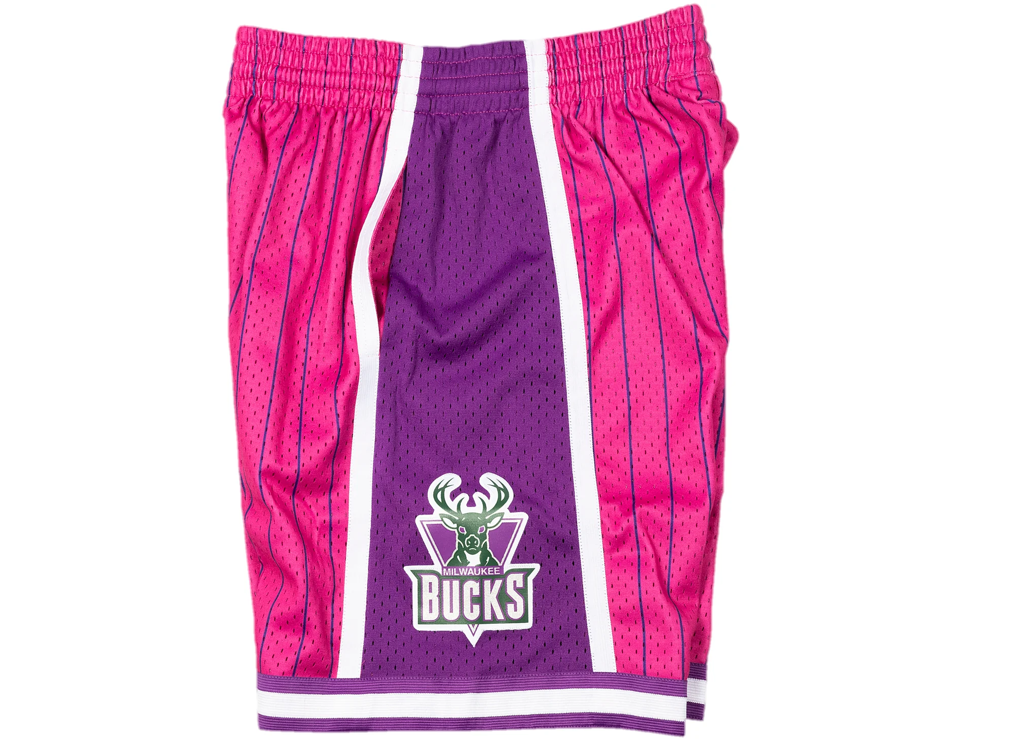 Mitchell & Ness Milwaukee Bucks Neon World Swingman Shorts - Image 2