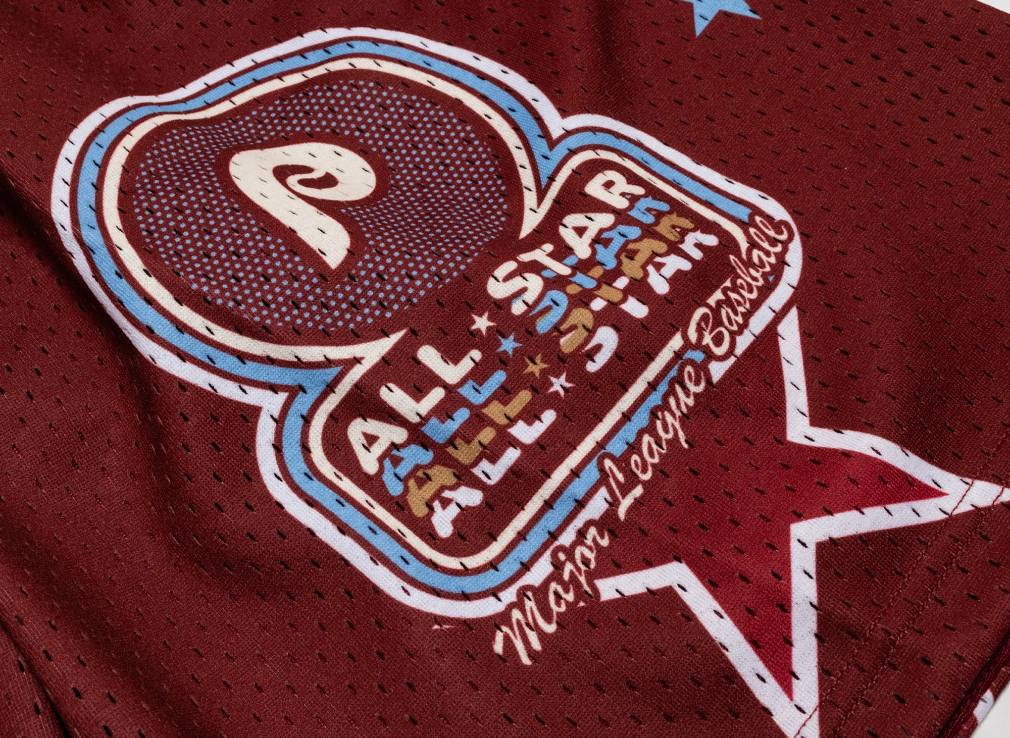 Mitchell & Ness MLB All-Star 7IN Mesh Shorts Philadelphia Phillies 1976 - Image 2