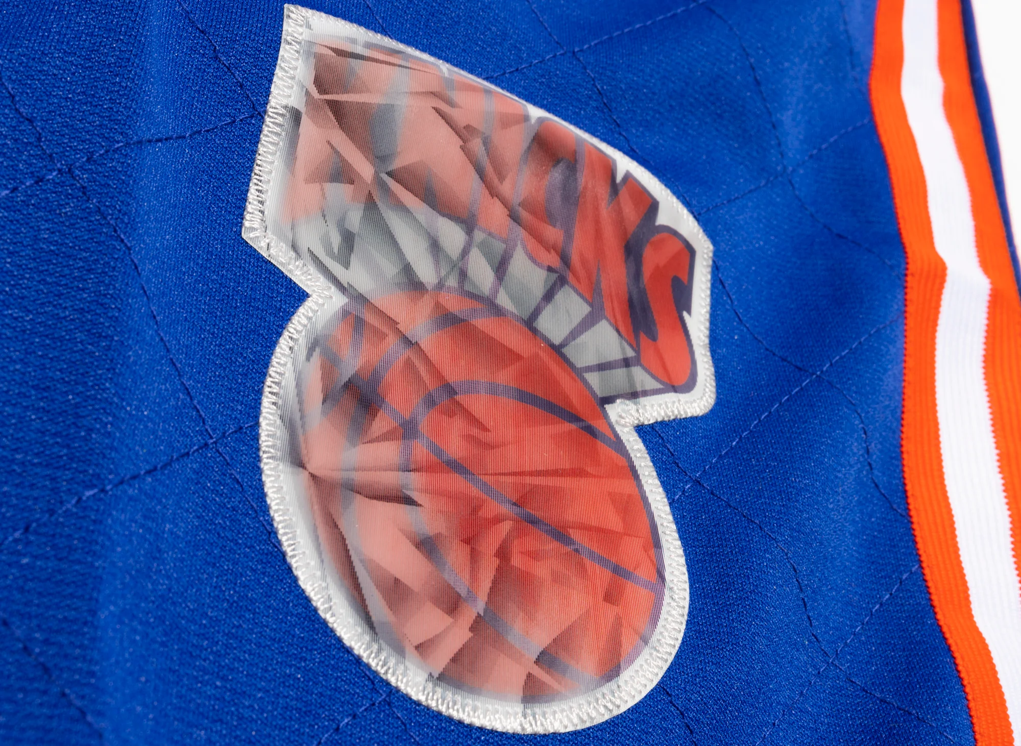 Mitchell & Ness NBA 75th Anniversary Knicks Swingman Shorts - Image 2