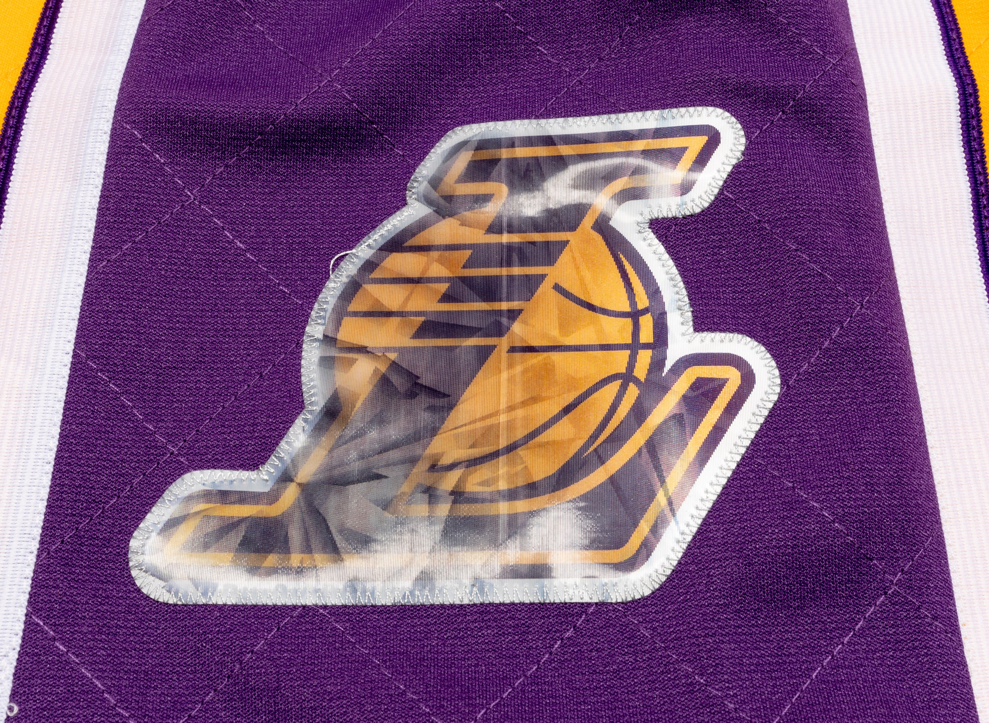 Mitchell & Ness NBA 75th Anniversary Lakers Swingman Shorts - Image 2