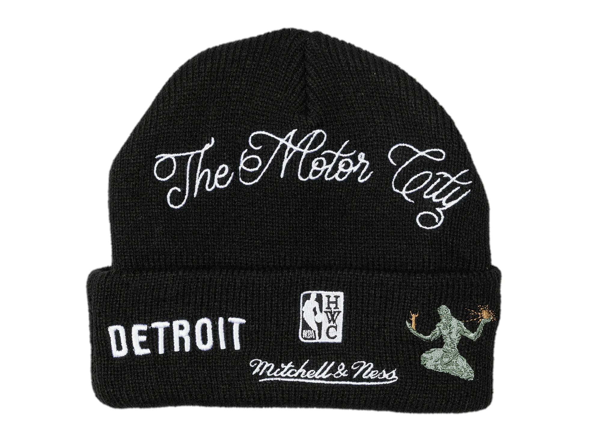 Mitchell & Ness NBA Hyperlocal Detroit Pistons Beanie - Image 2