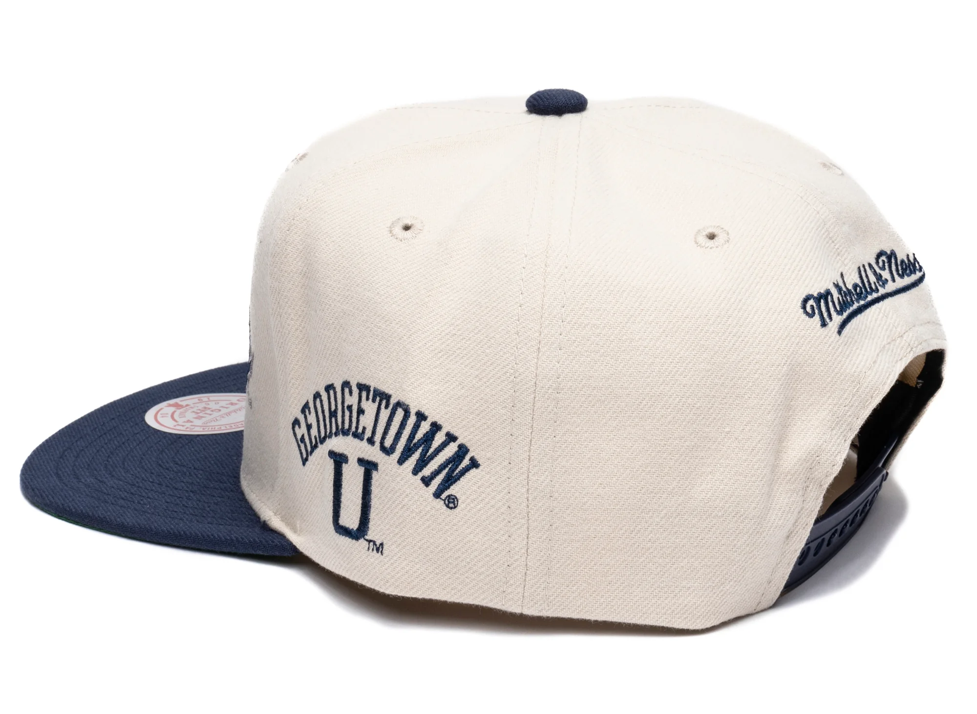 Mitchell & Ness NCAA Just Don Cream Georgetown Snapback - Image 2