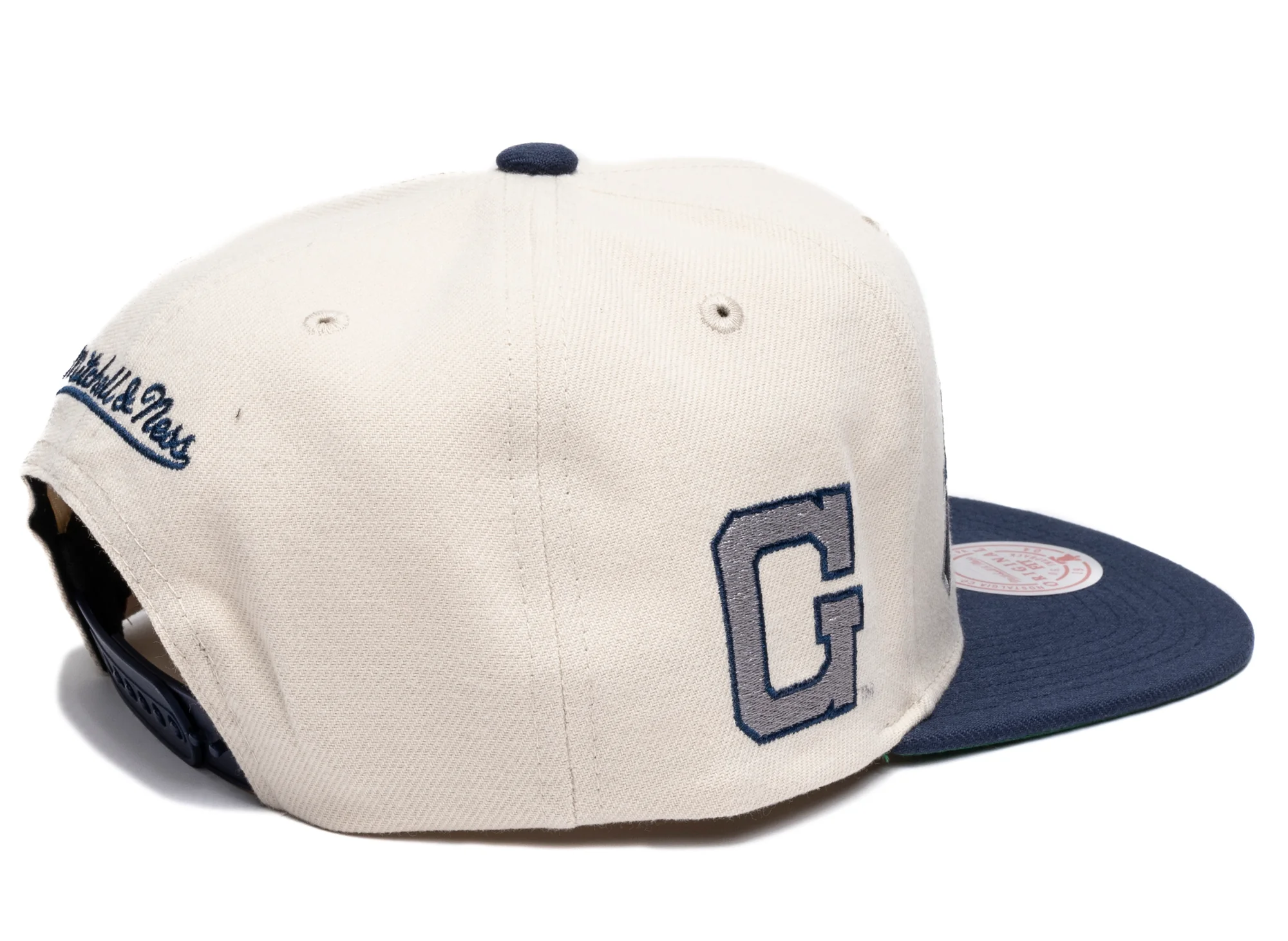 Mitchell & Ness NCAA Just Don Cream Georgetown Snapback - Image 3