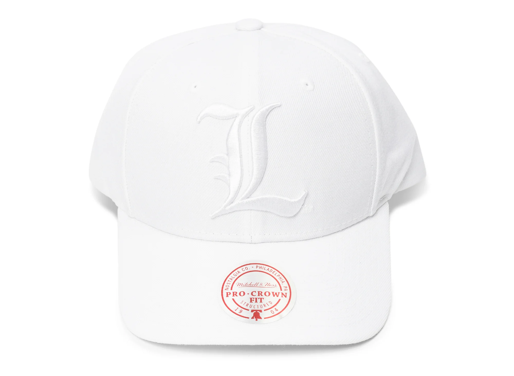 Mitchell & Ness NCAA Louisville Cardinals Scarlet L Logo Pro Crown Snapback